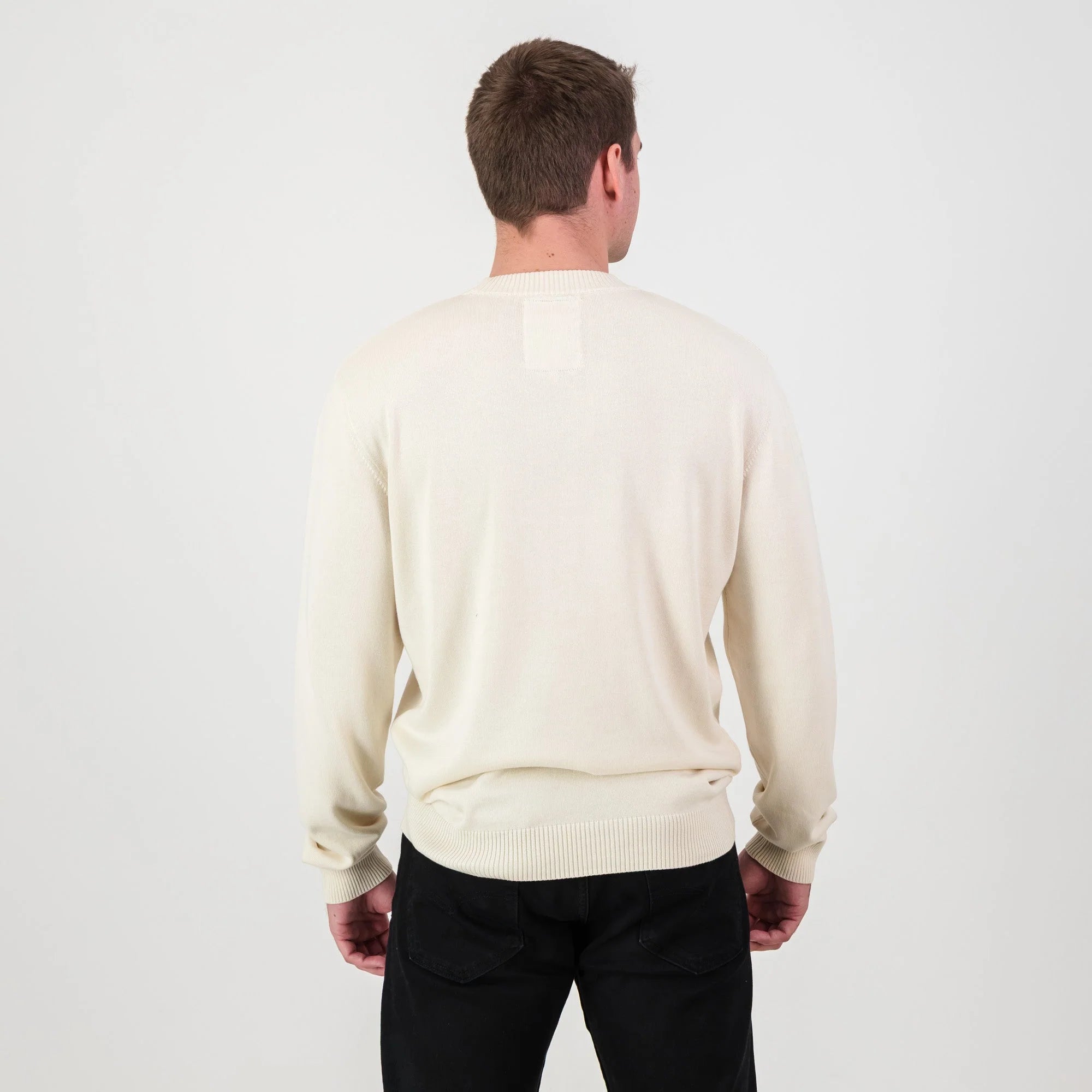Springboks Faded Bok Crew Neck Knit-Ivory