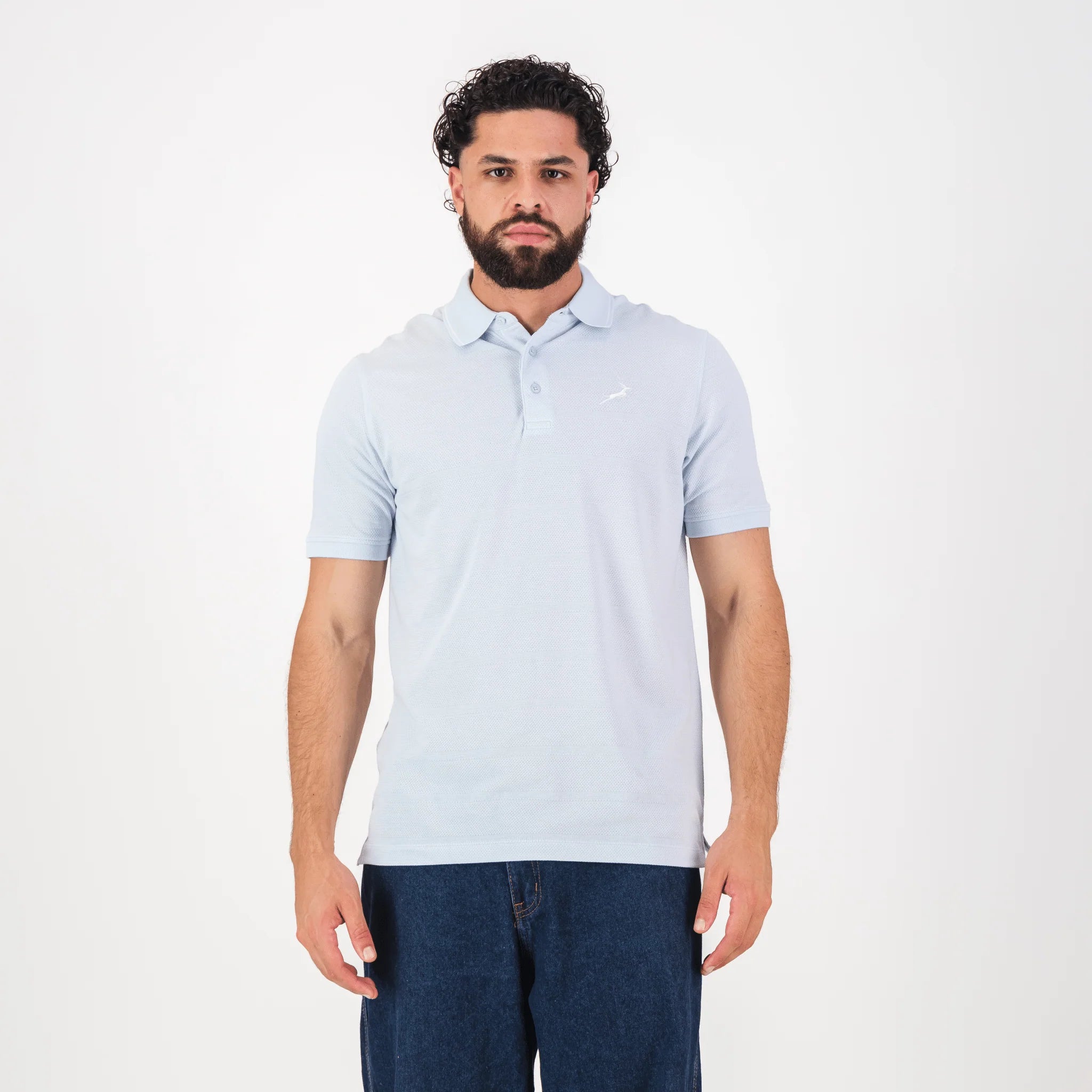 Springboks Golf SS Polo- Old Money Blue
