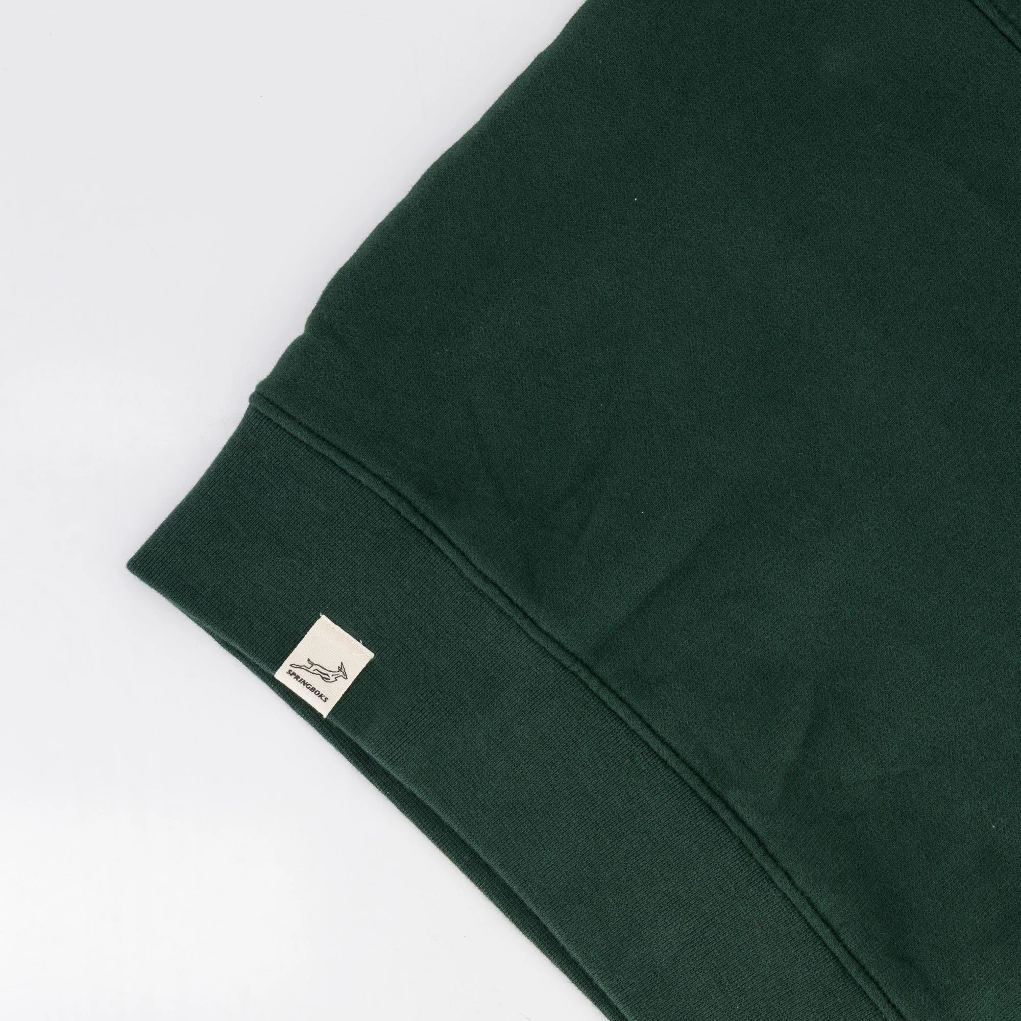 Springboks Twill SLV Quarter Zip Sweat - OS Green