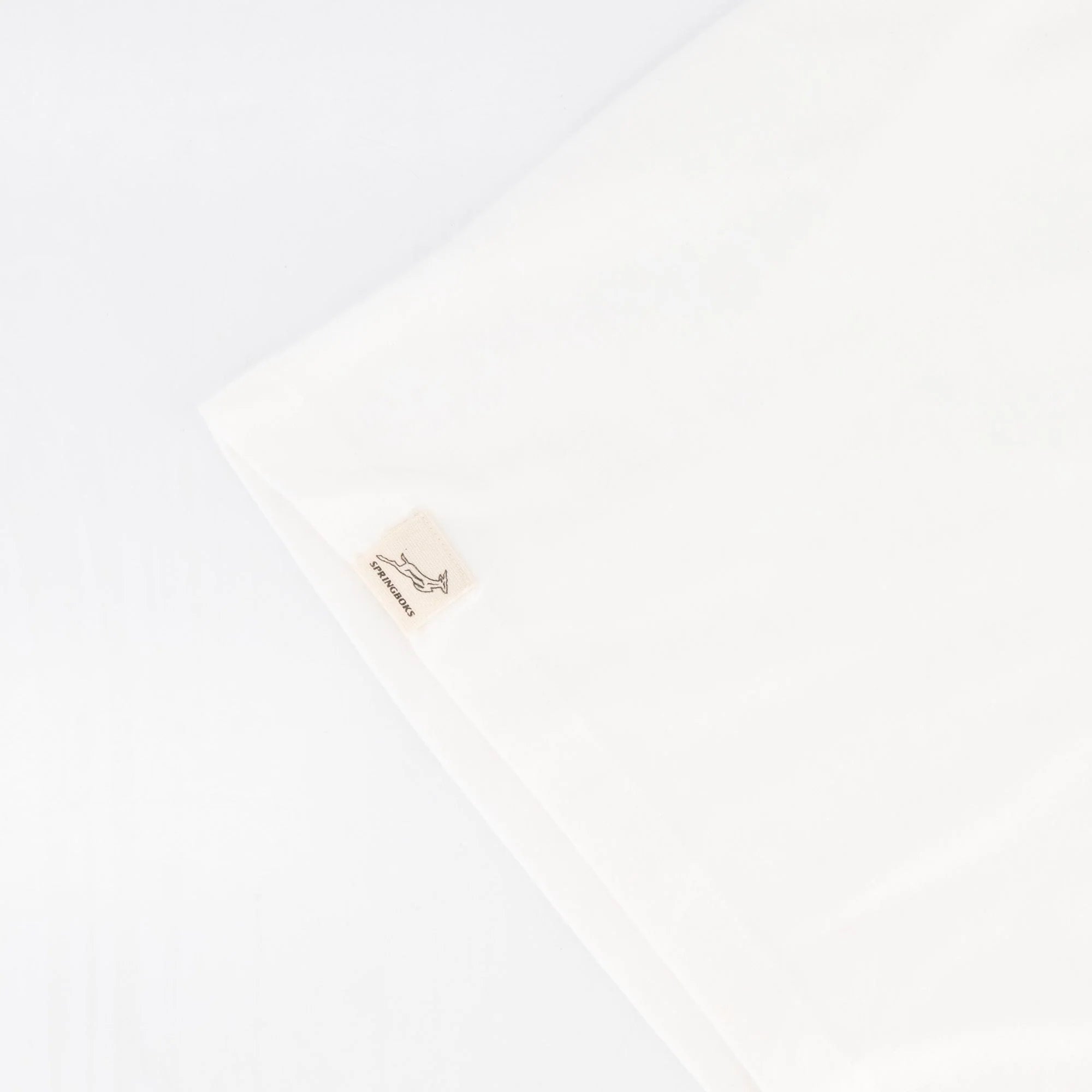 Springboks Ringer Crop Crew Tee - White