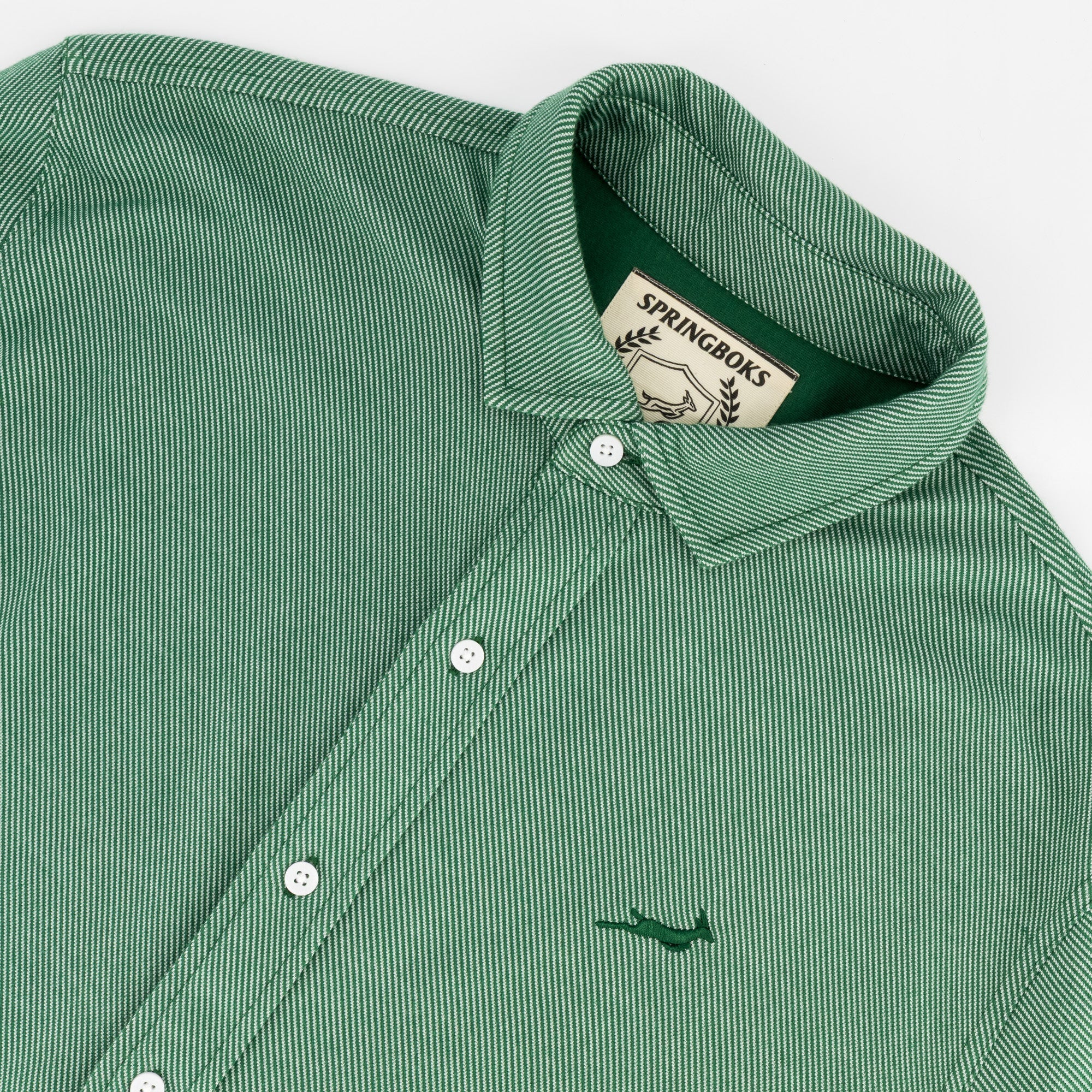 Springboks Jacquard Long Sleeve Shirt – Springbok Green
