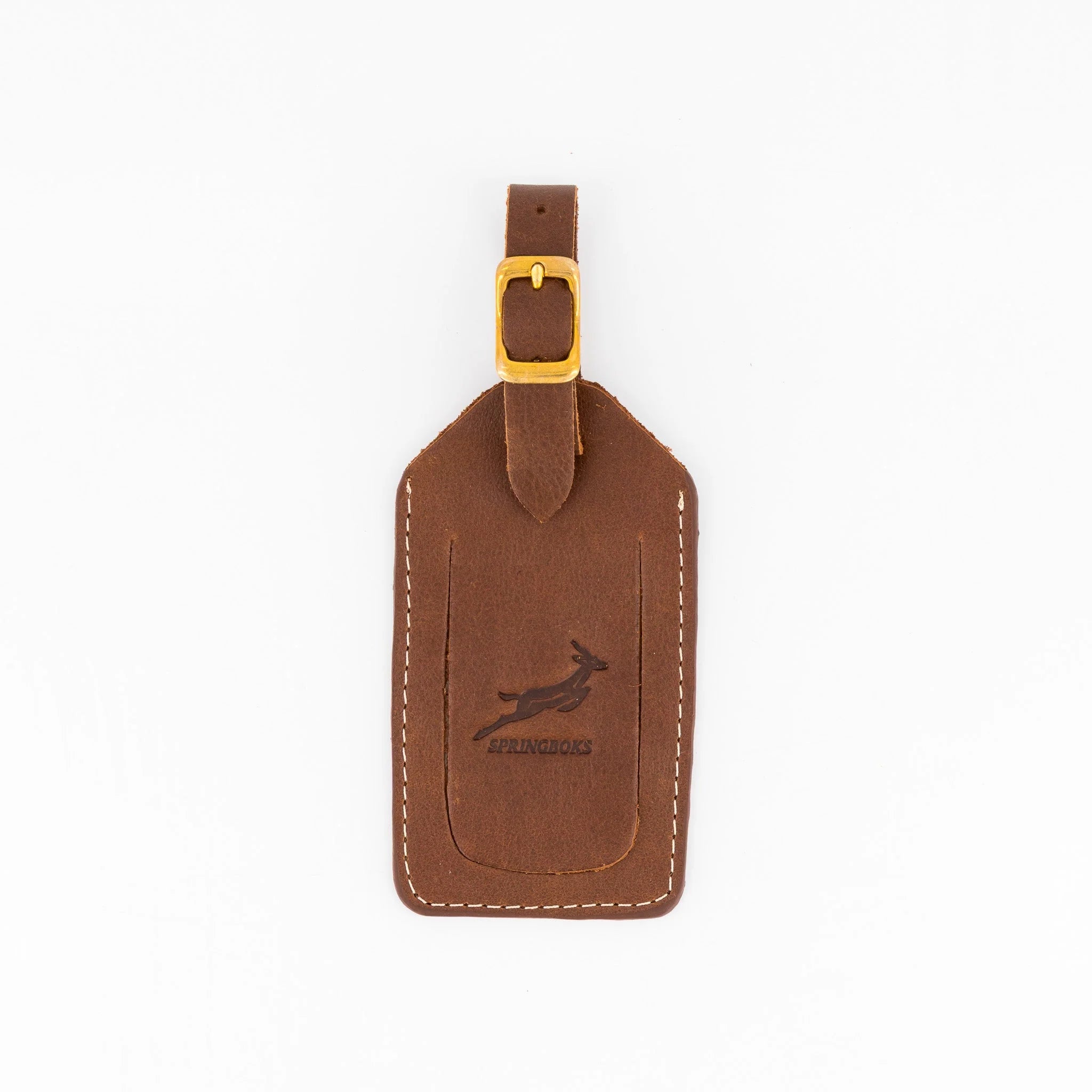 Springboks Accessories Leather Accessories Luggage Tag Emb Brown