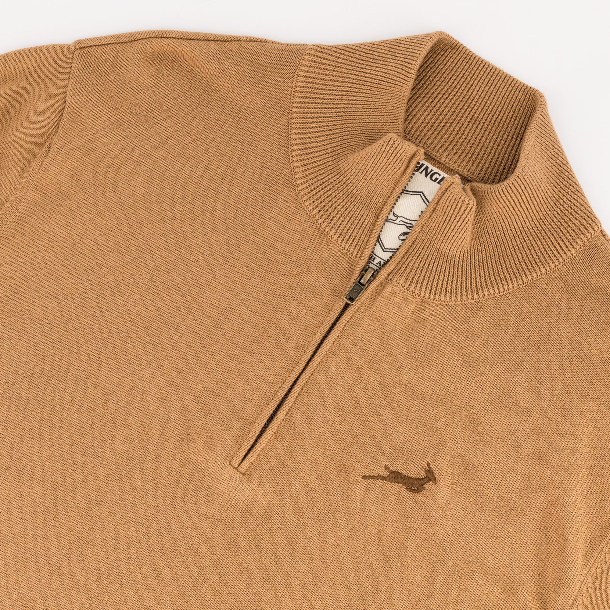 Springboks Quarter Zip Knit-Toffee