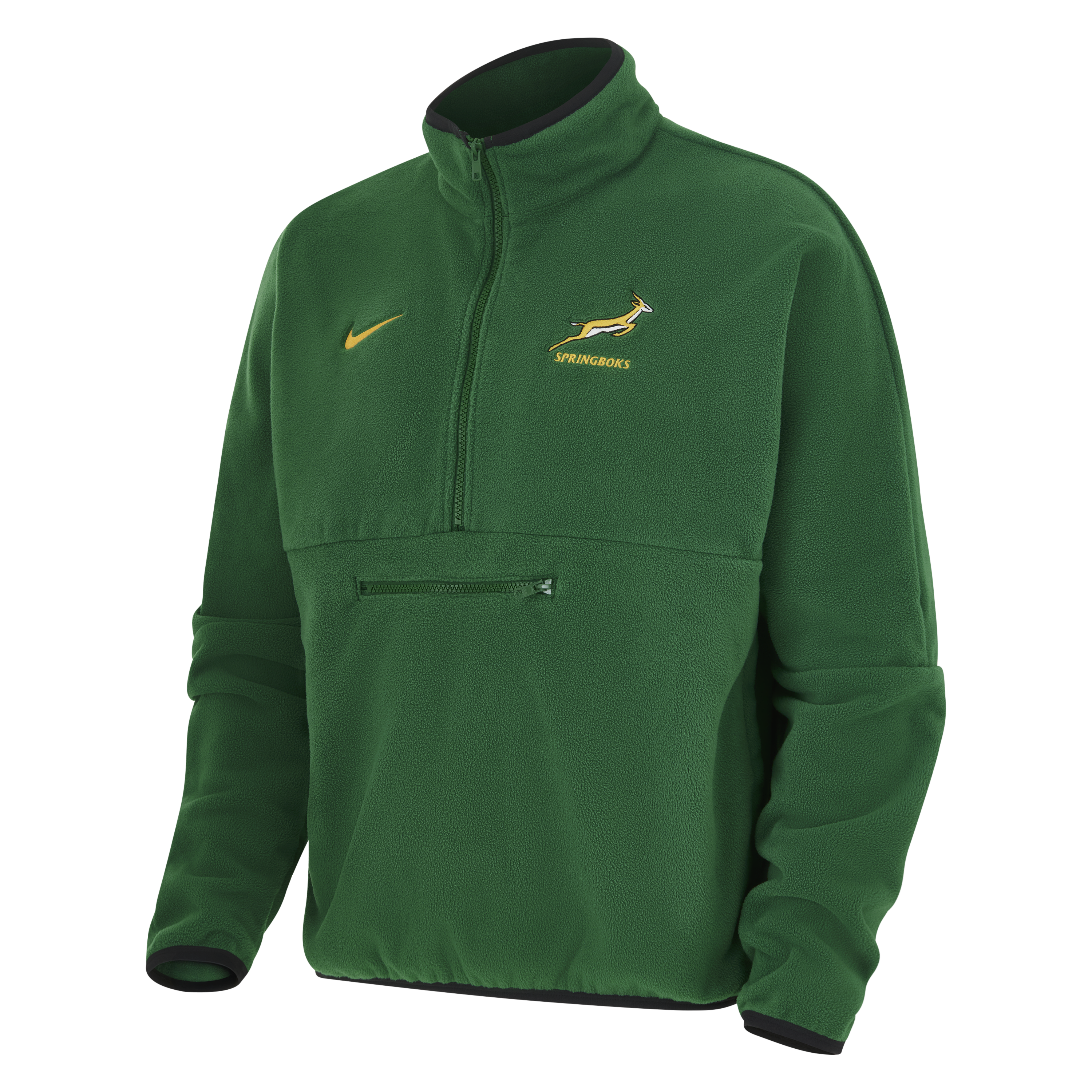 Springboks Nike Mens Polar Half Zip Fleece Gorge Green