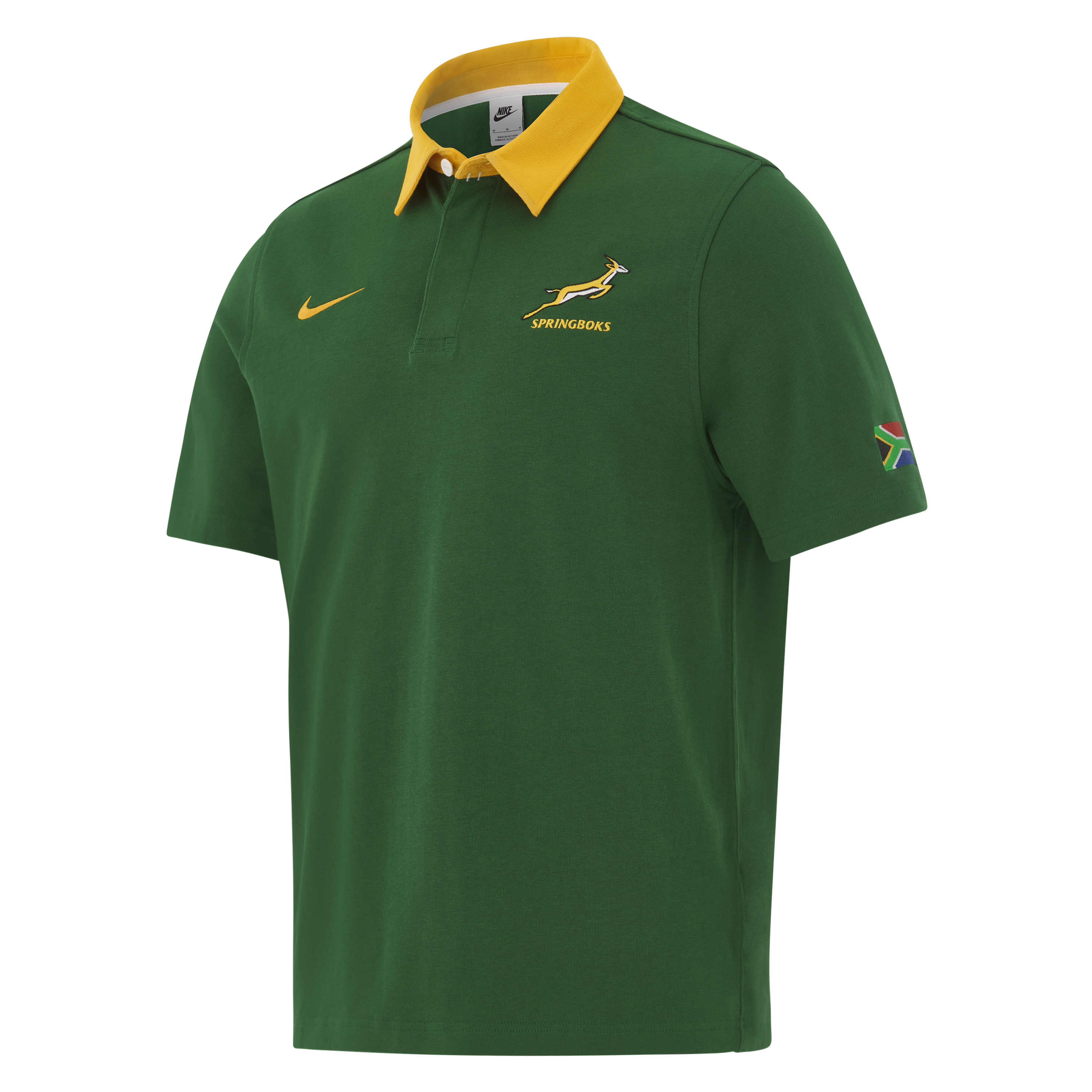 Springboks Nike Mens Short Sleeve Rugby Home Gorge Green