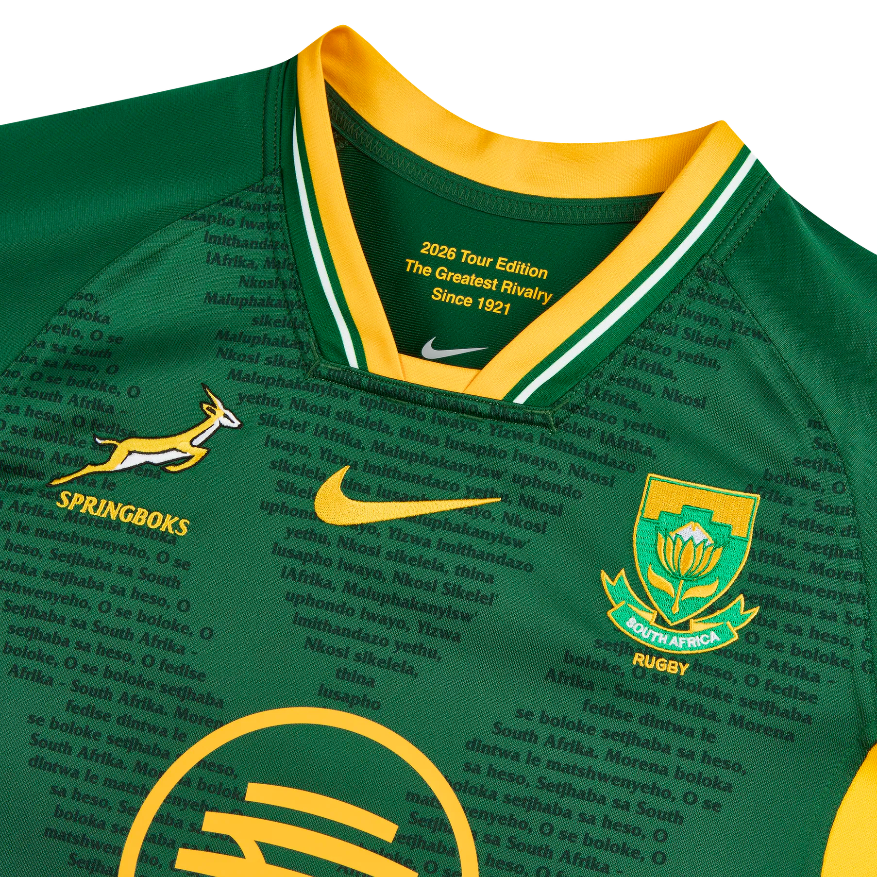 Springboks Nike Men's 2026 RGR Stadium Jersey