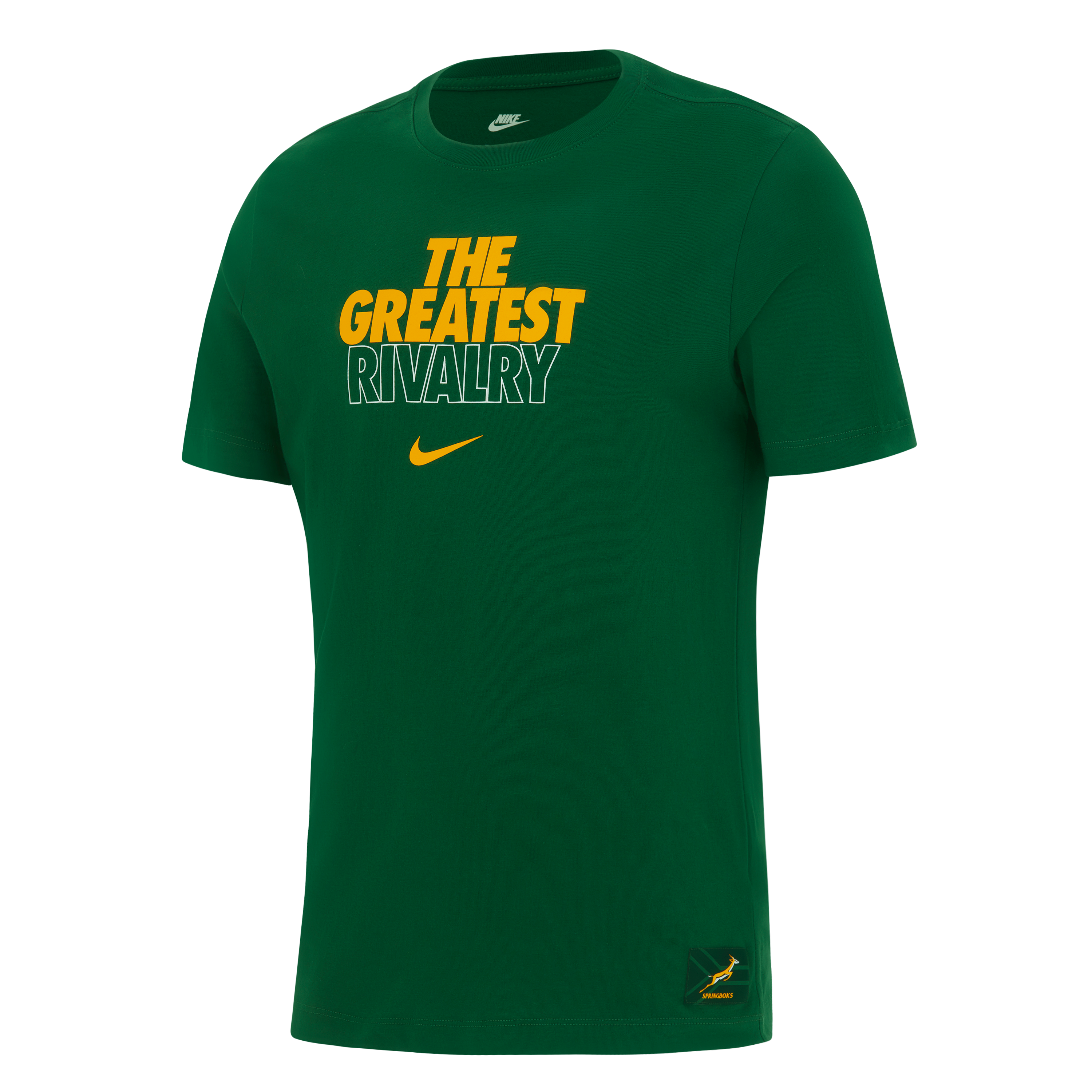 Springboks Nike Mens Rugby's Greatest Rivalry Tour Tee Gorge Green
