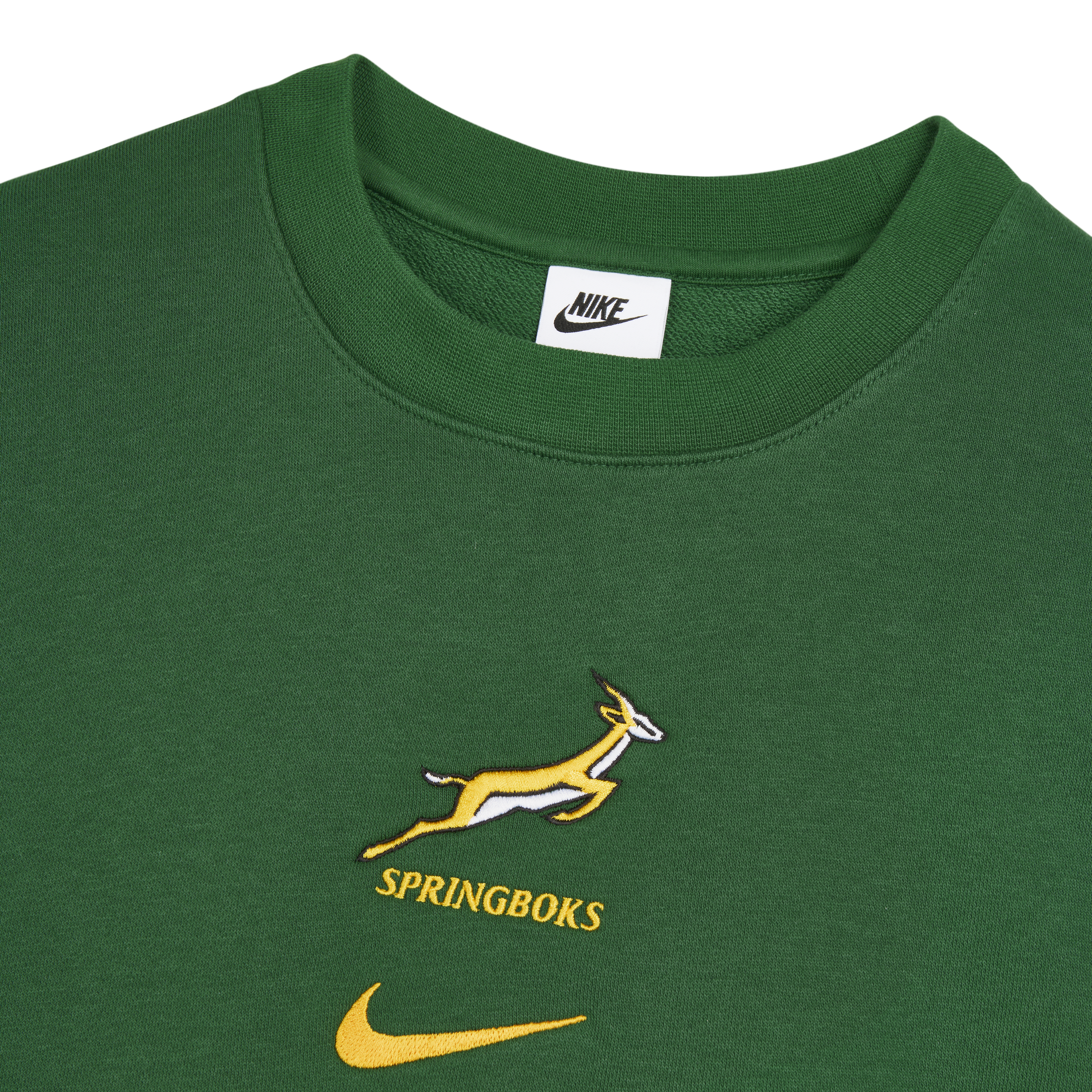 Springboks Nike Mens Crew Sweatshirt Gorge Green