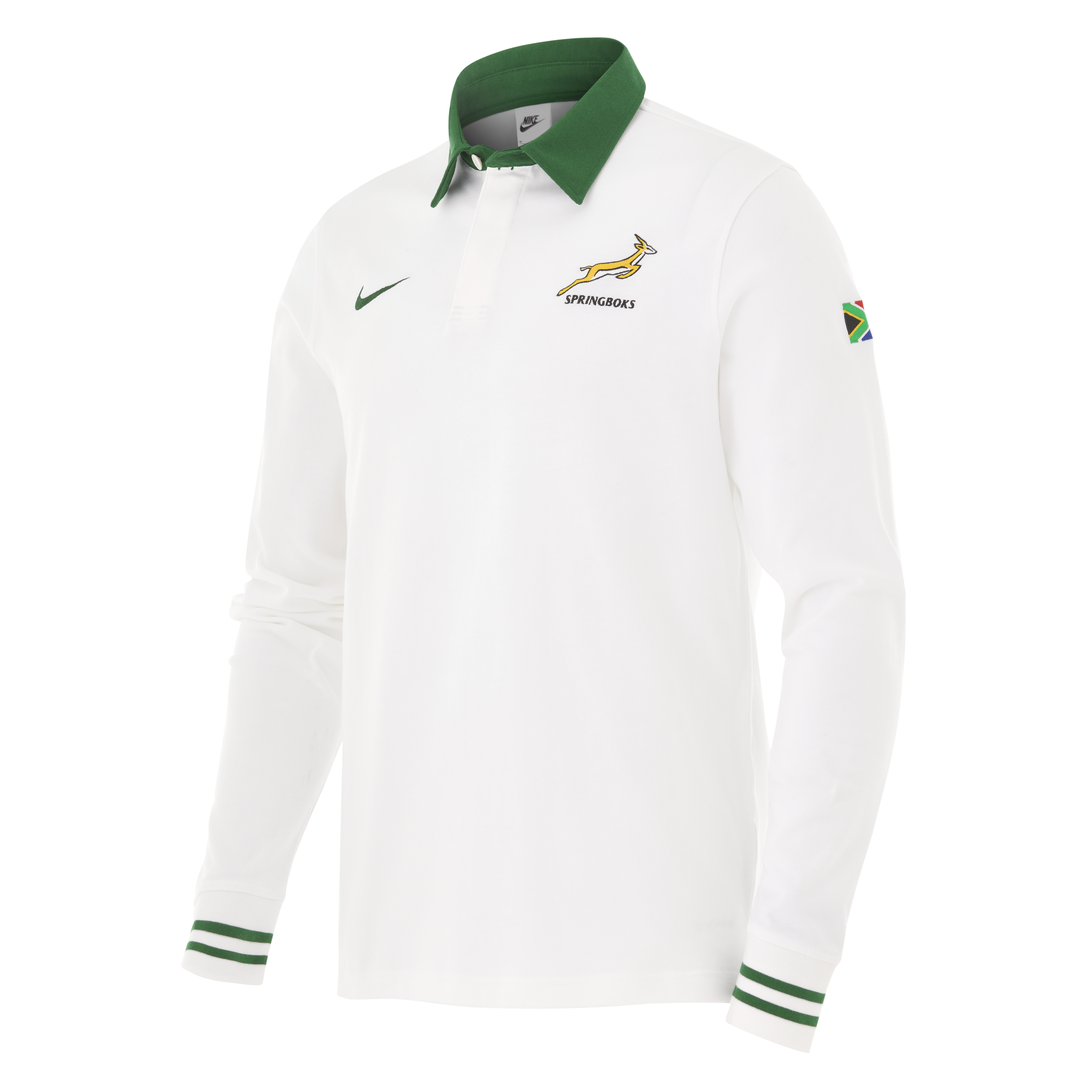 Springboks Nike Mens Long Sleeve Rugby Away White