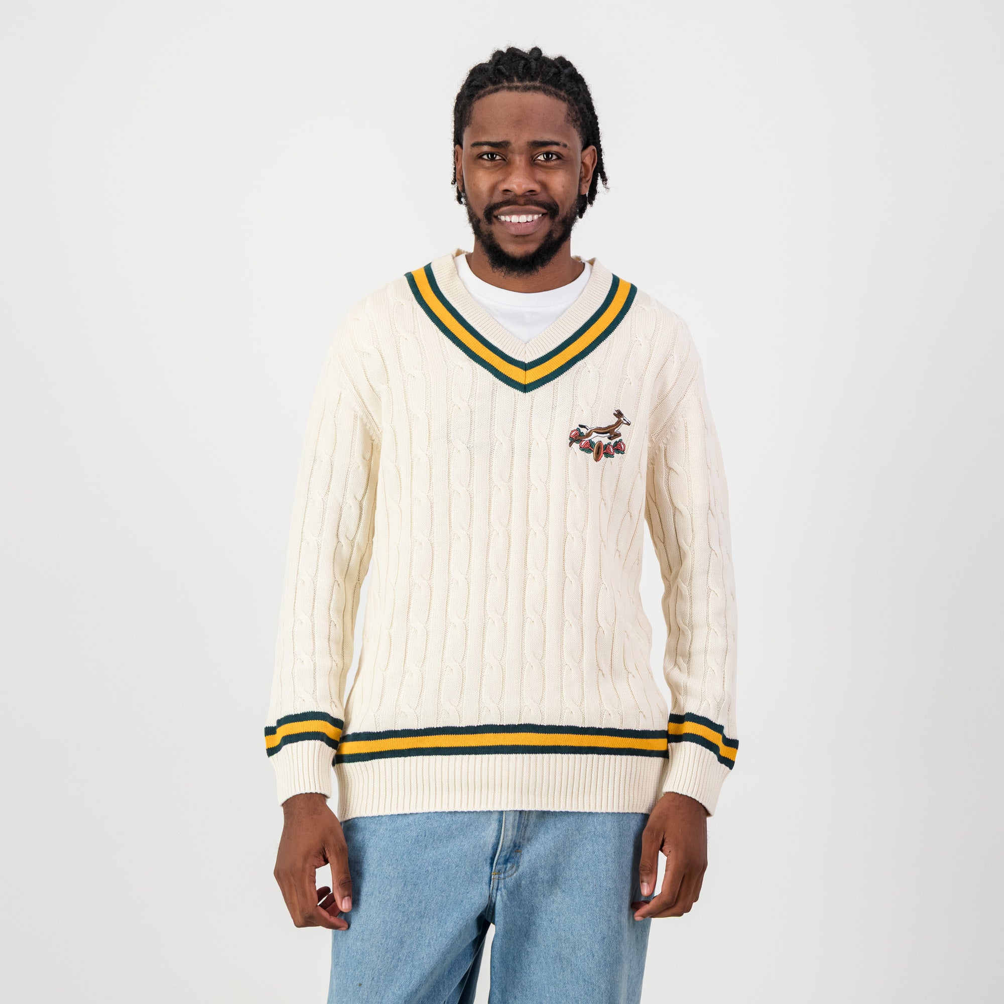 Springboks V-neck Knit - Ivory