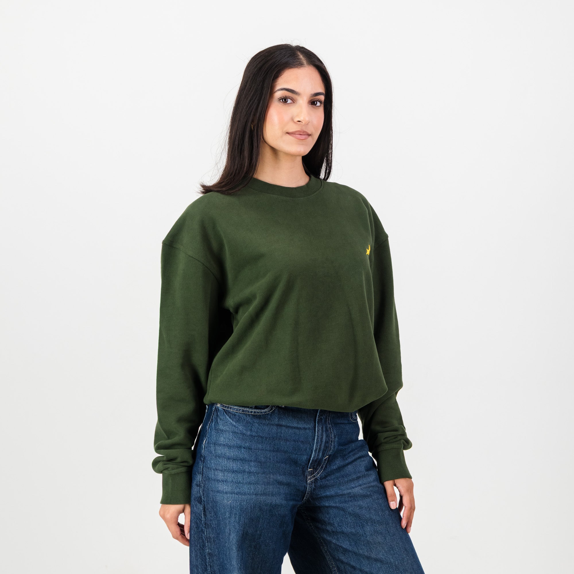 Springboks HS Small logo Crew Sweat - Military Olive