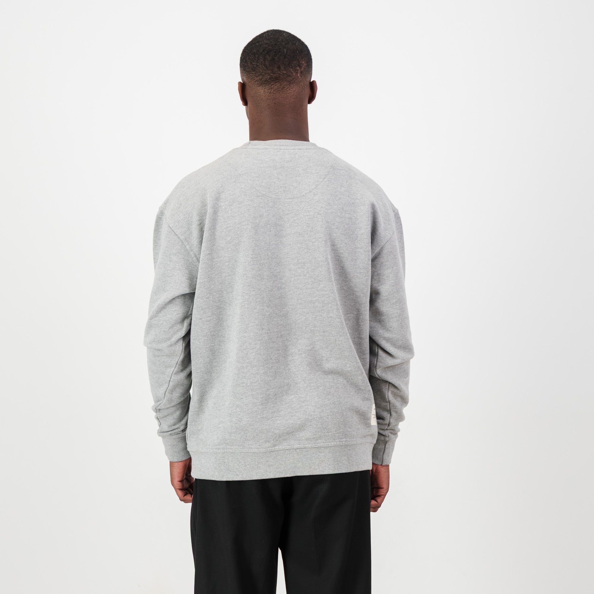 Springboks HS Small logo Crew Sweat - LT Grey Melange