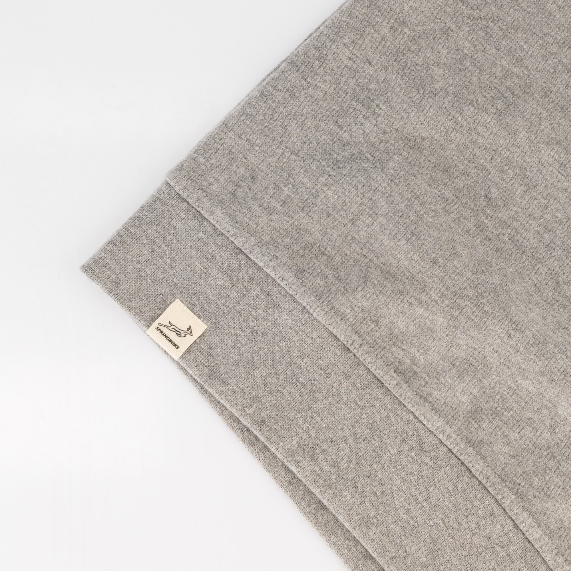 Springboks HS Small logo Crew Sweat - LT Grey Melange