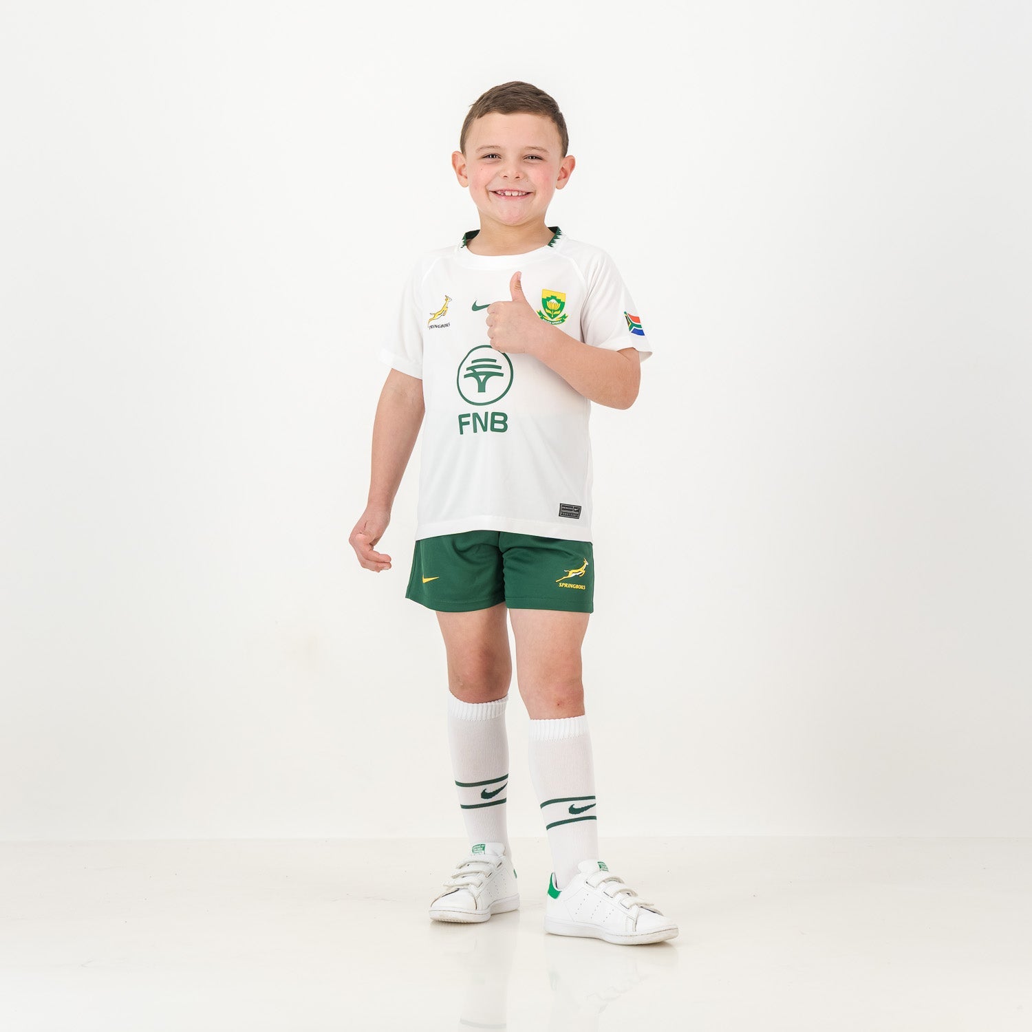 Springboks Nike Little Kids Stadium Away Kit White