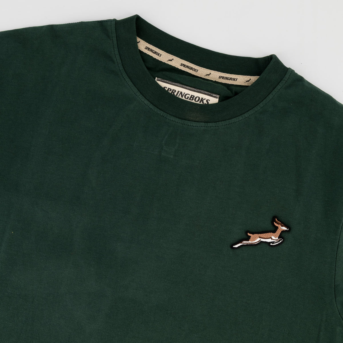 Springboks Embroidered Crew Tee OS Green