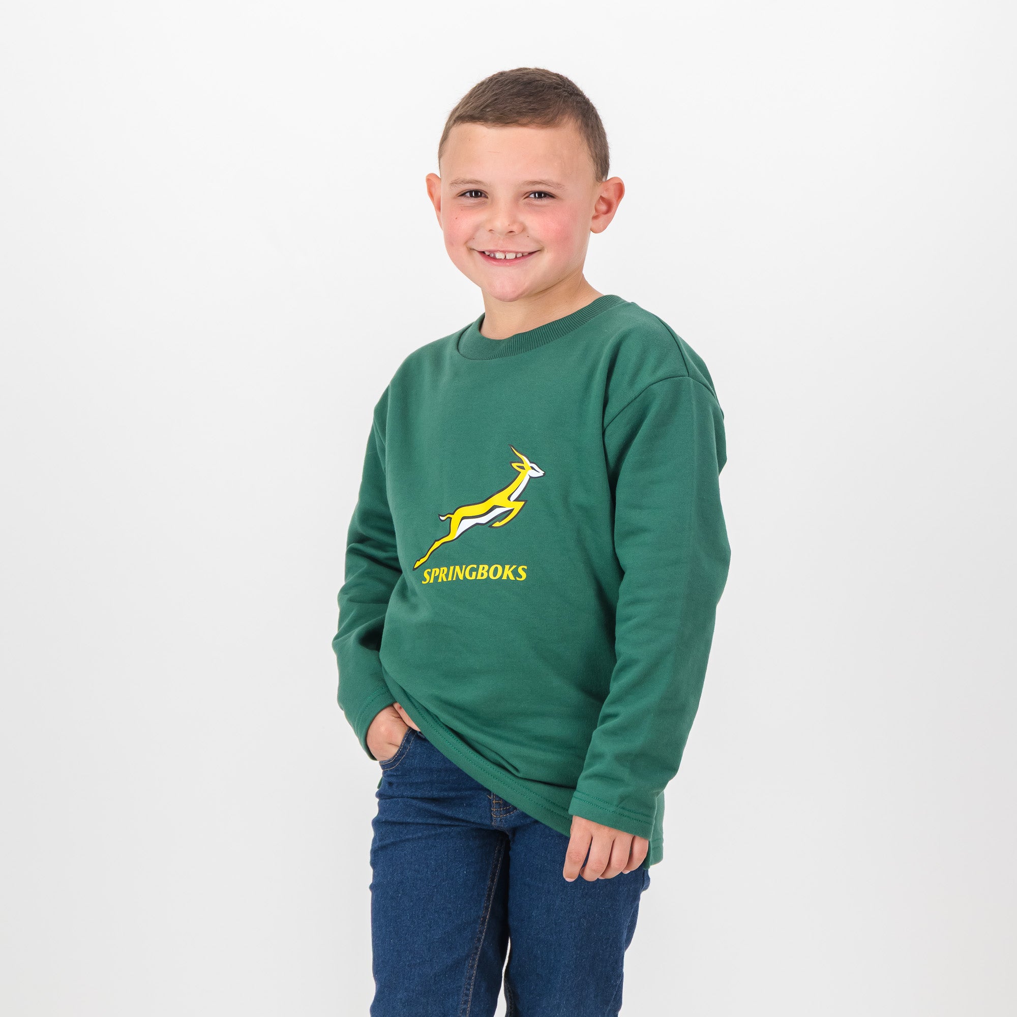 Springboks Kids Bokkies Fleece Sweat-OS Green