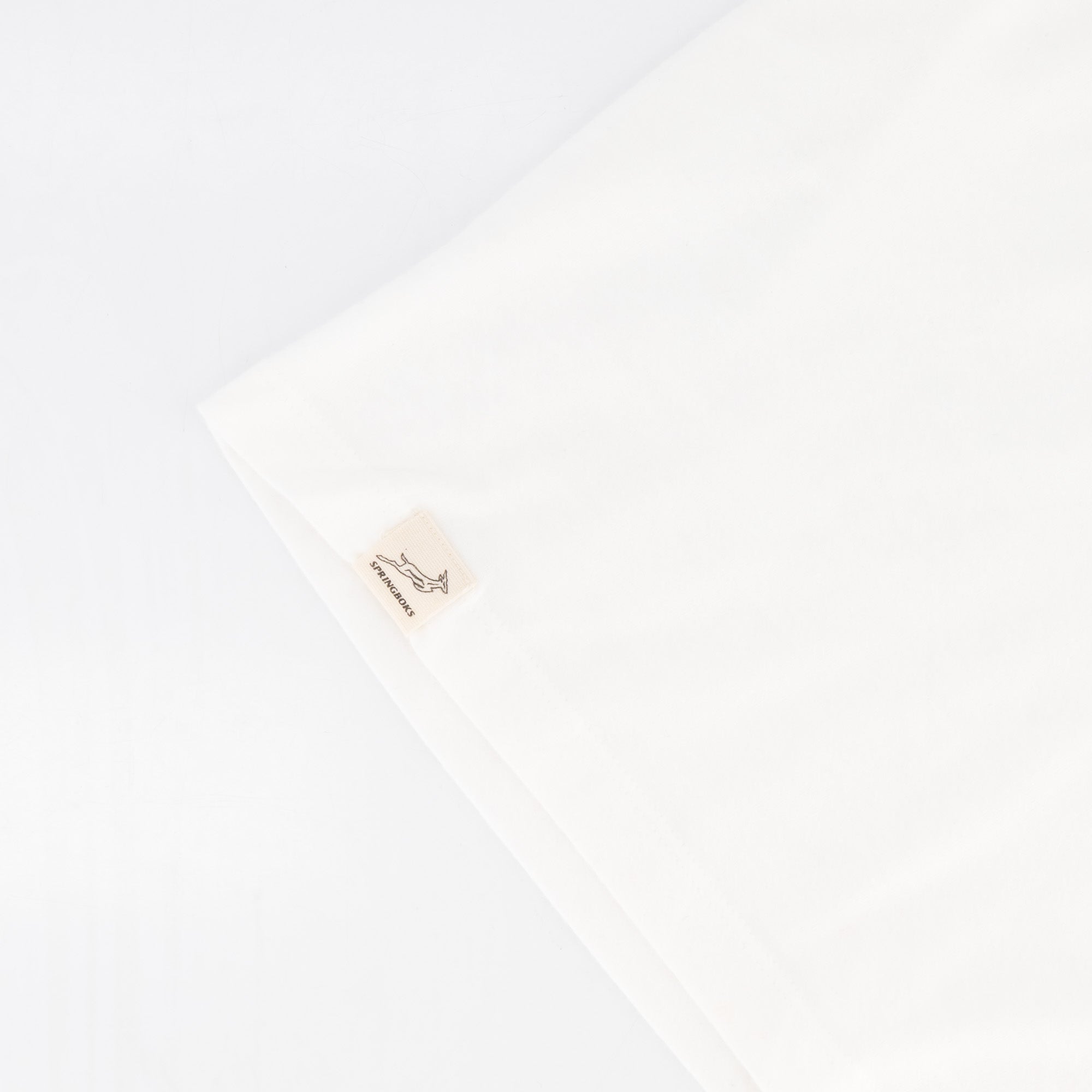 Springboks Ringer Crop Crew Tee - White