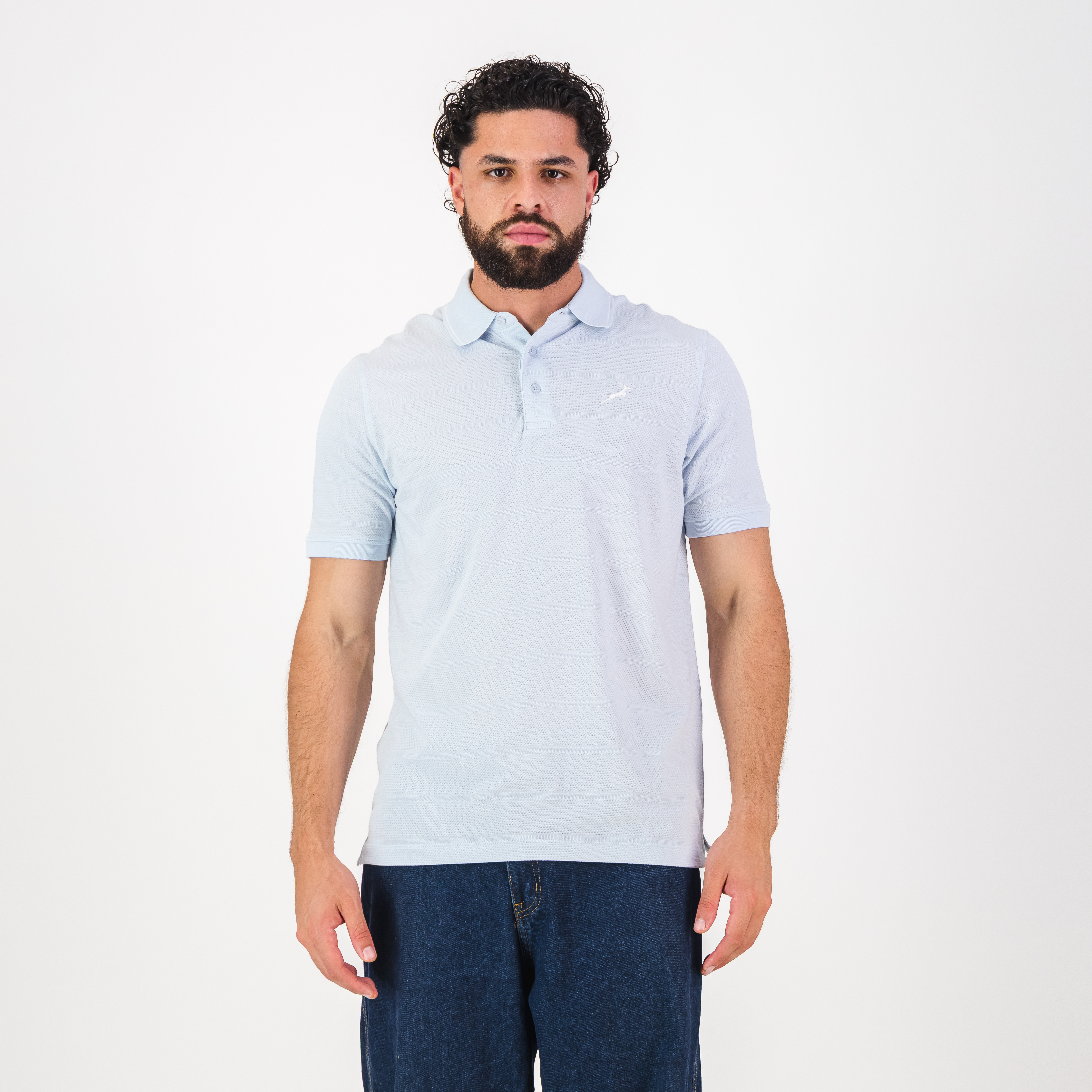 Springboks Golf SS Polo- Old Money Blue