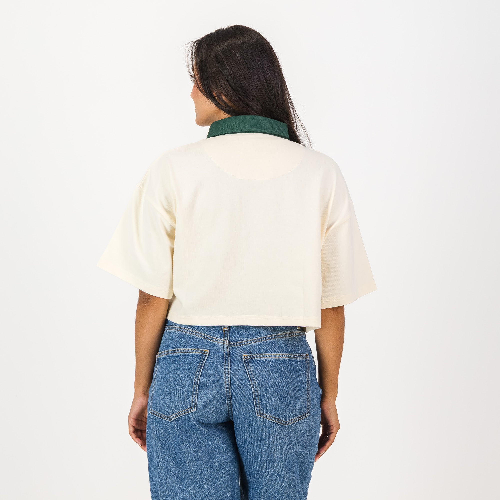 Springboks Twill Hoop SS Crop Rugby Jersey-Sugar Sizzle