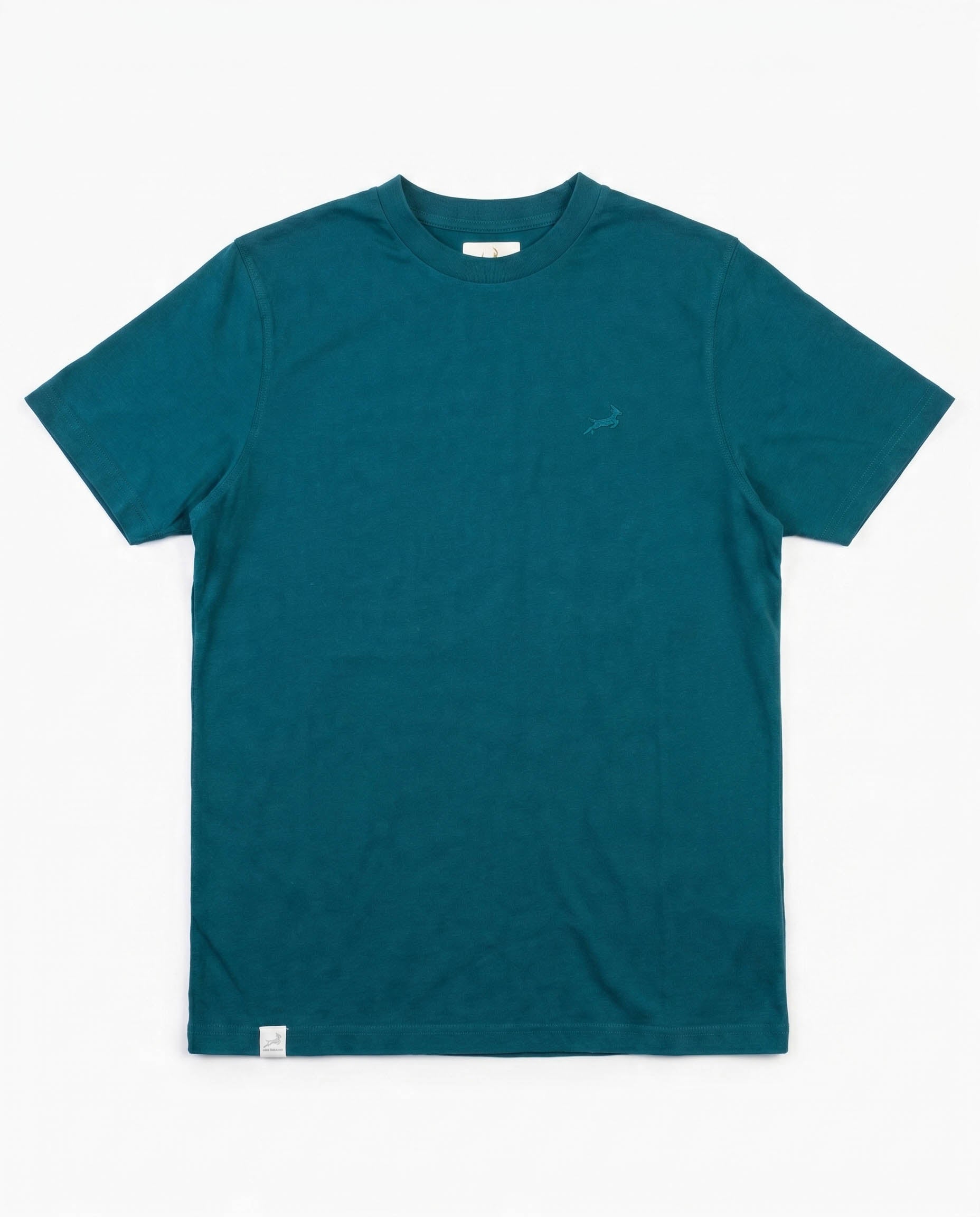 Springboks Tonal SML EMB Bok Crew Tee Teal