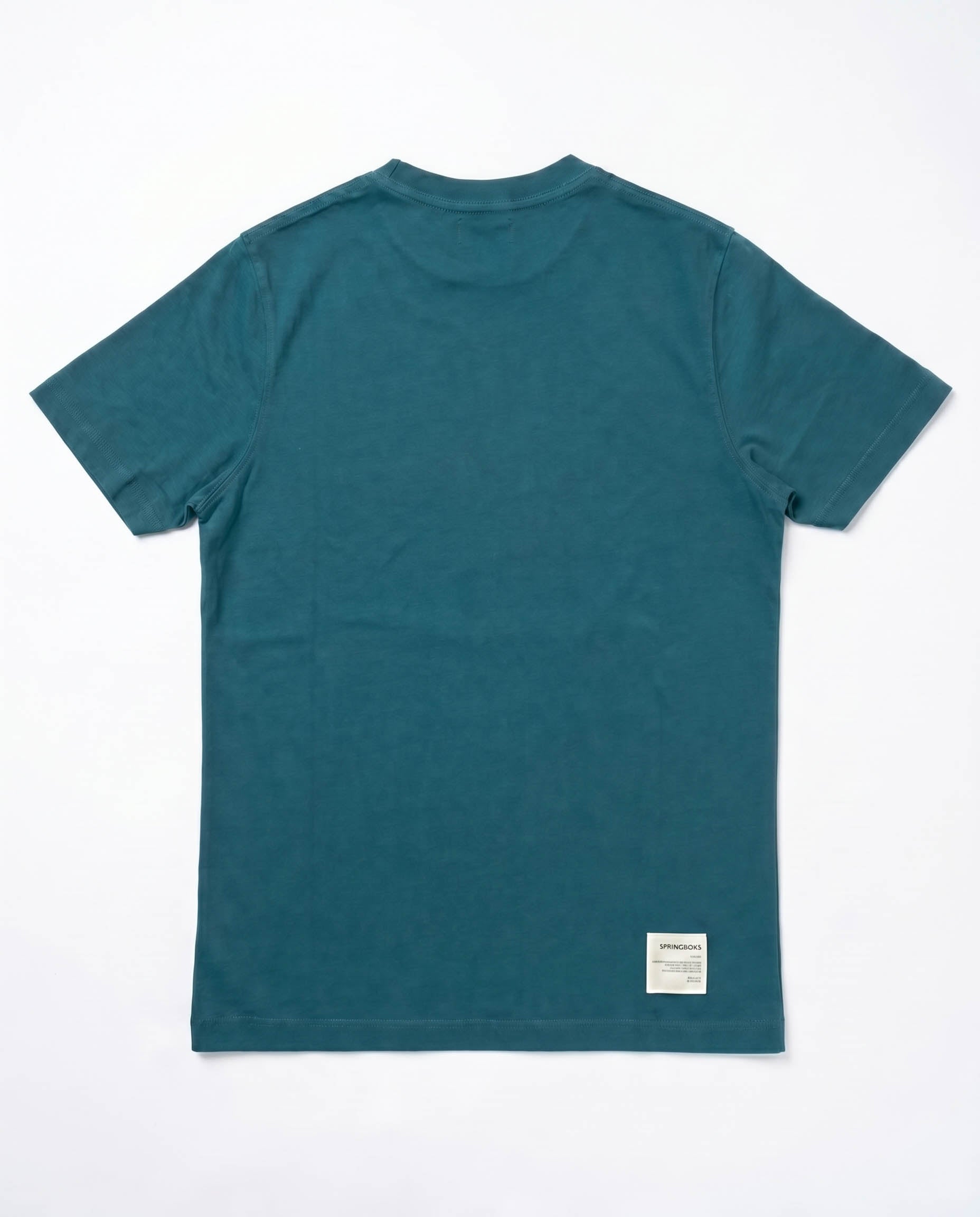 Springboks Tonal SML EMB Bok Crew Tee Teal