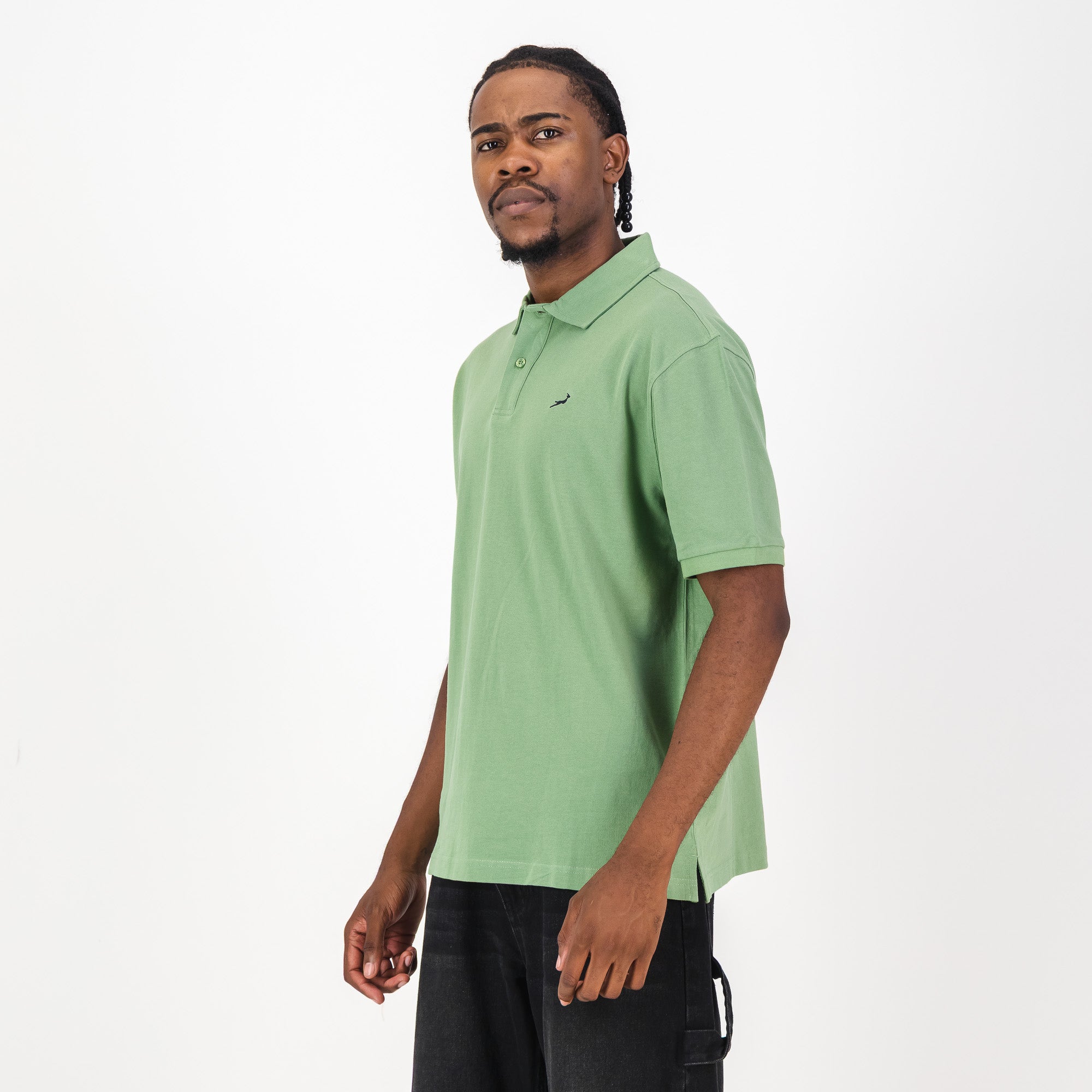 Springboks Contrast Embroidery Polo-Kashmir