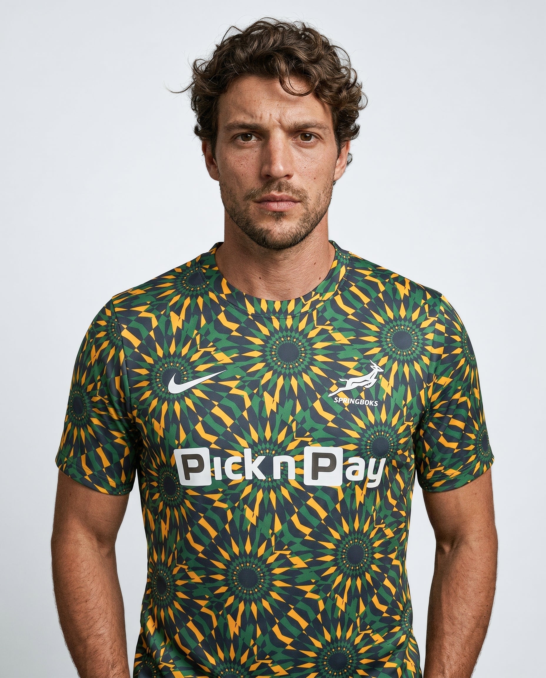 Springboks Nike Mens Pre-Match Short Sleeve Top Black