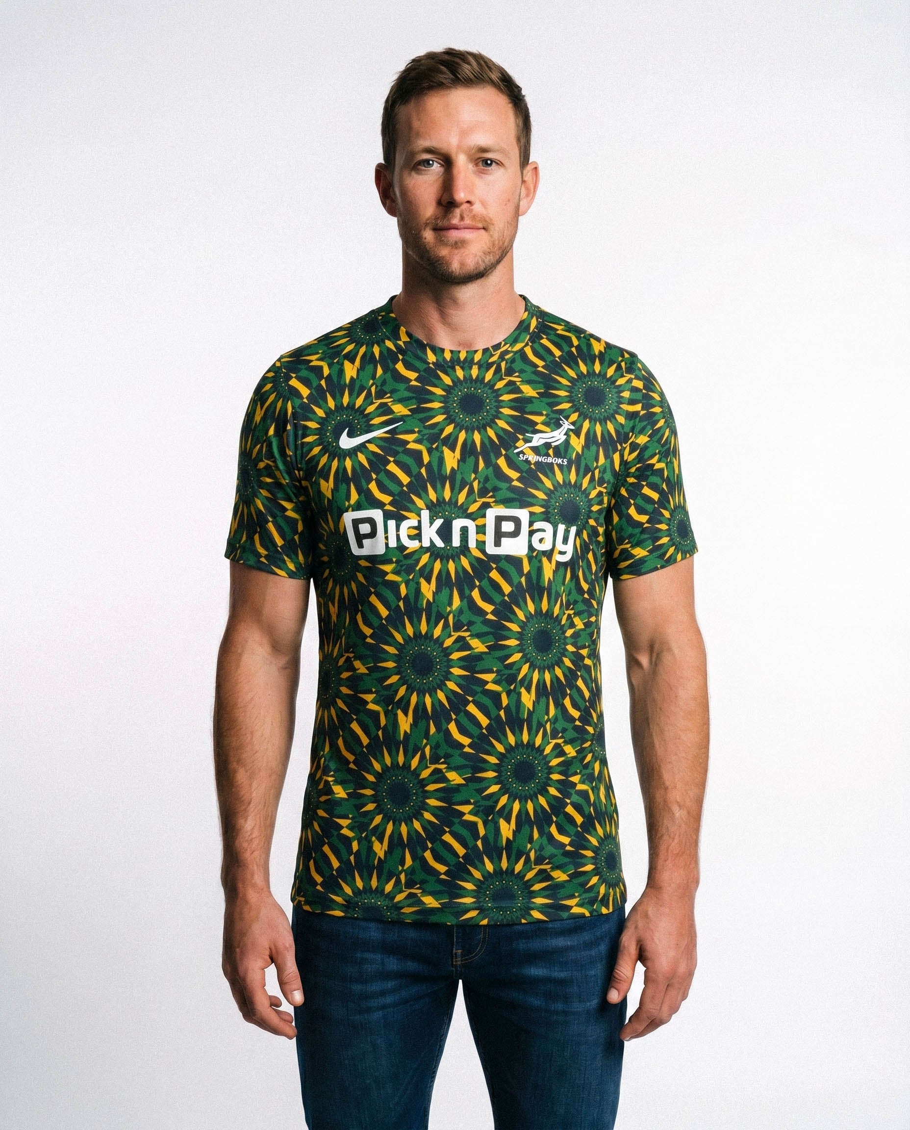 トップス FCRB 21SS PRE MACTH TOP Springboks Nike Mens Pre-Match Short Sleeve Top Black