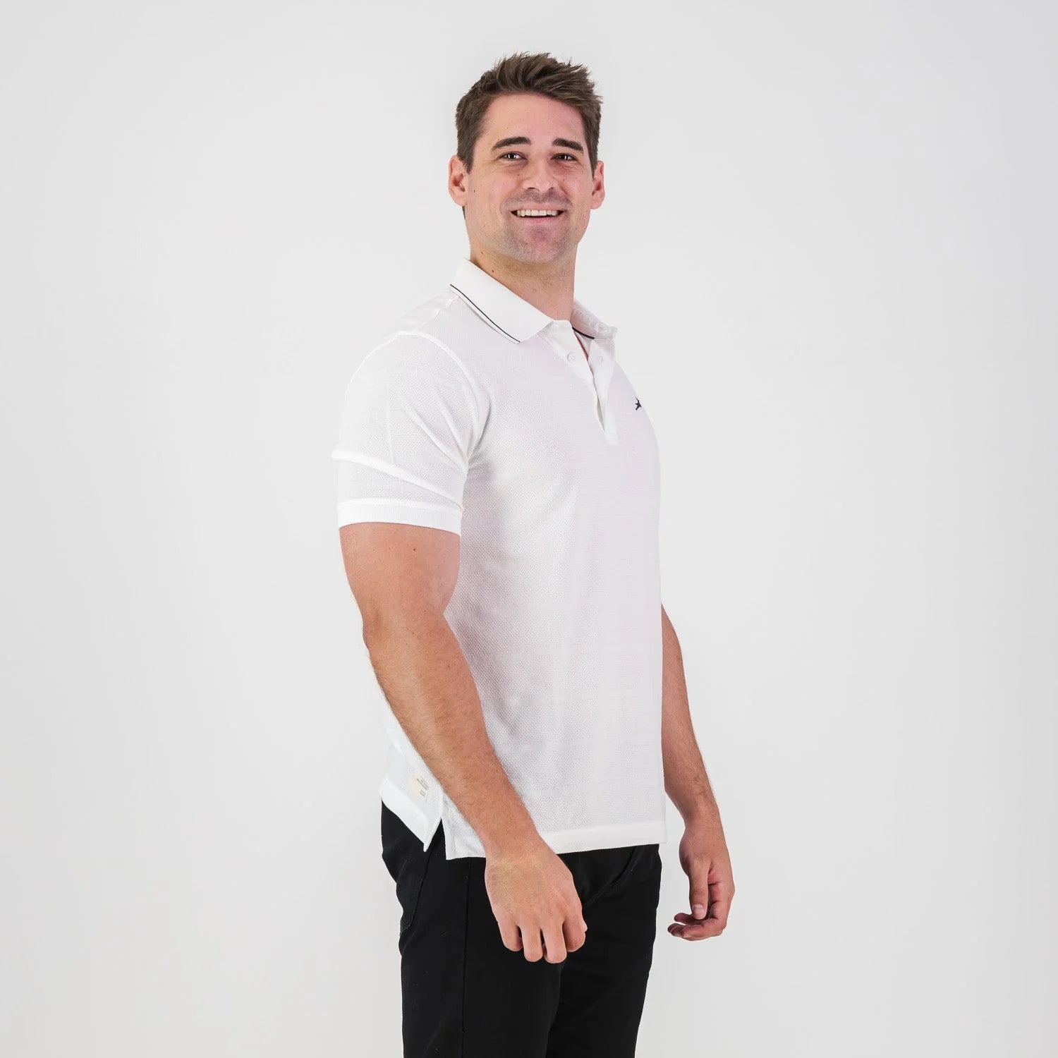 Springboks Golf SS Polo-White