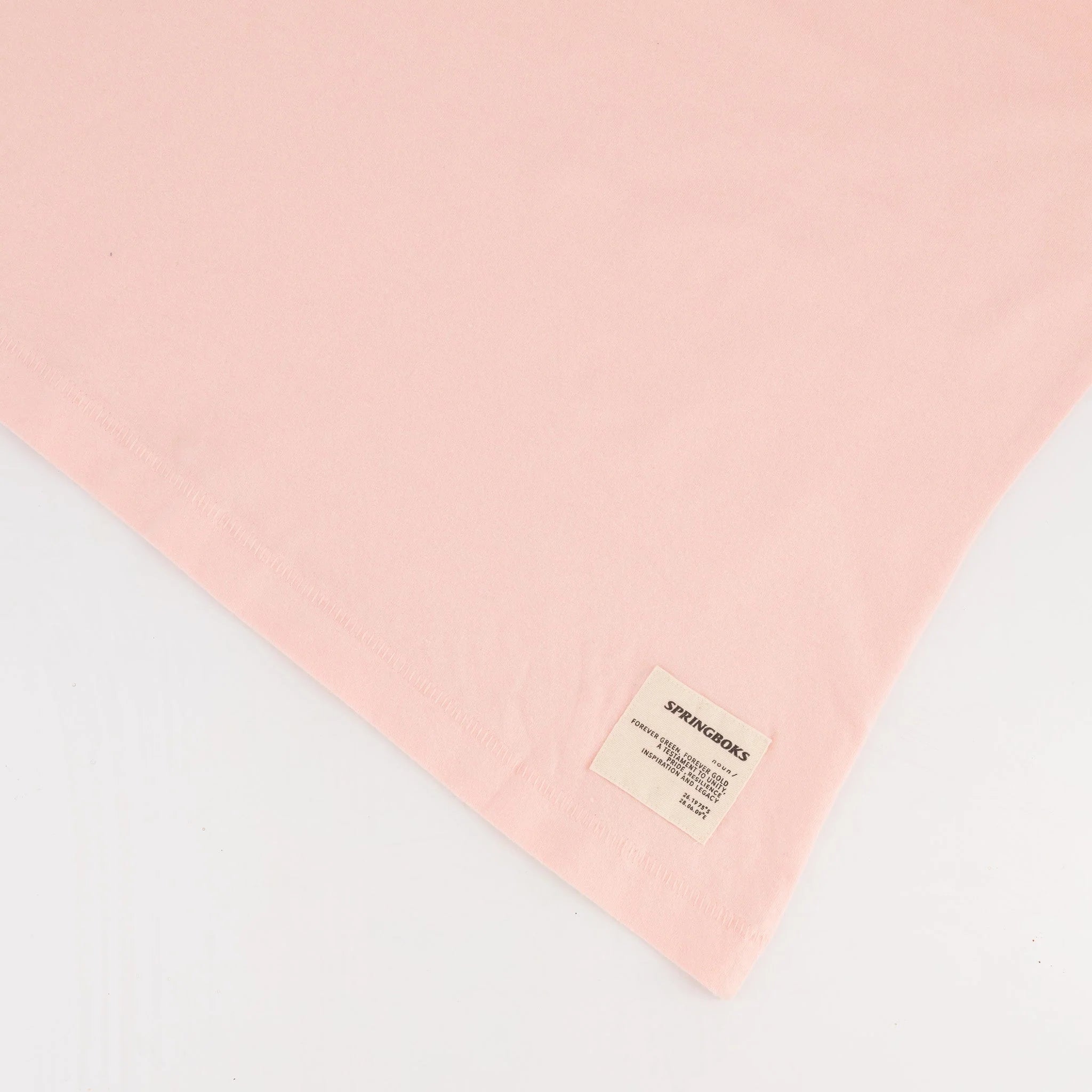 Springboks LC Badge Ladies Crew Tee - Rose Quartz