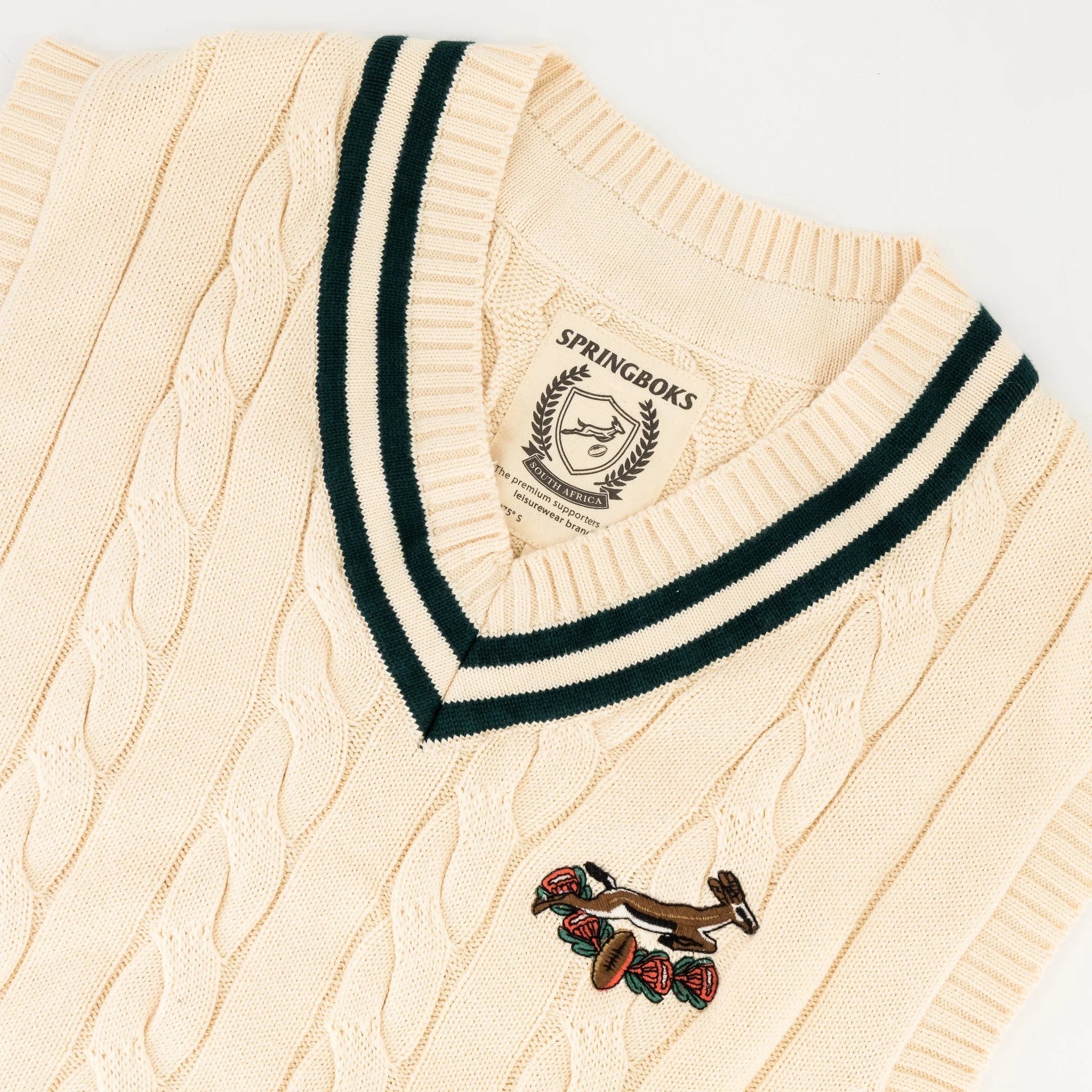 Springboks 95 Vest Knit- Ivory