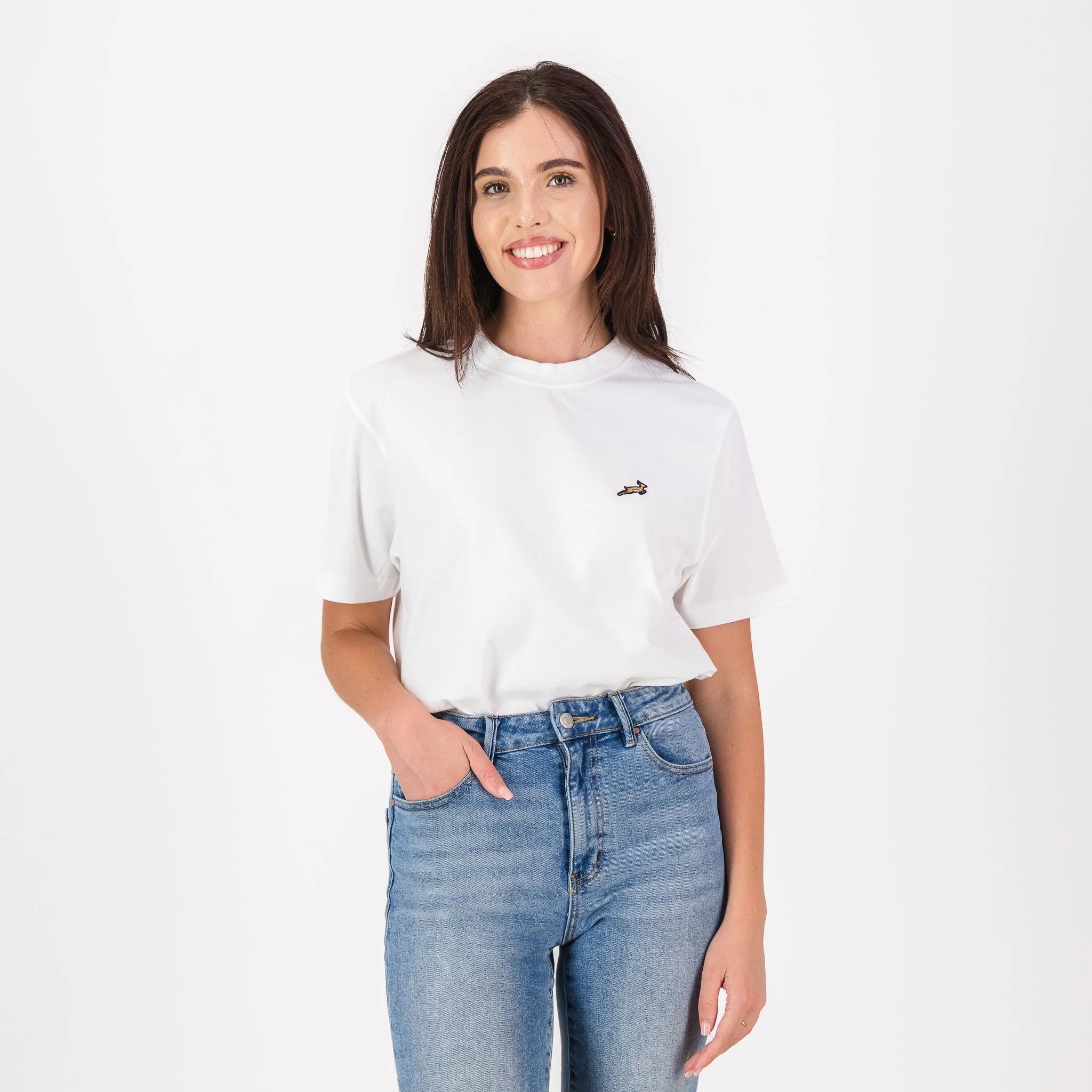 Springboks LC badge Regular Crew Tee - White