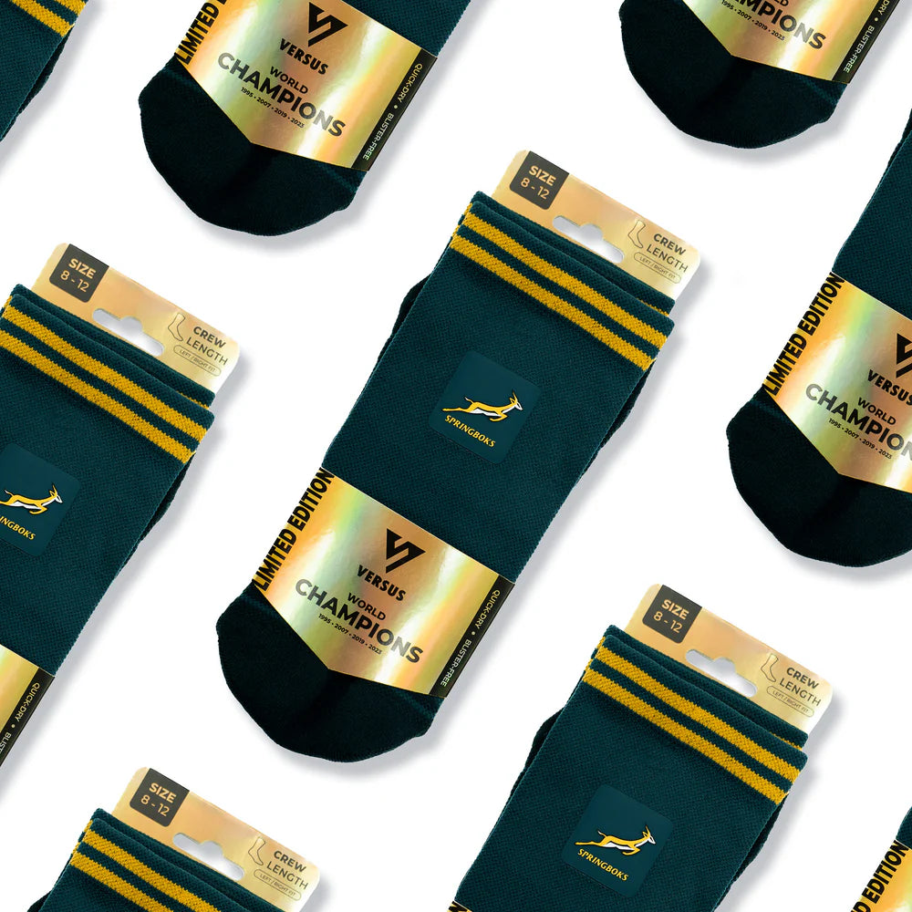 Springboks Versus Active Crew Tab Socks