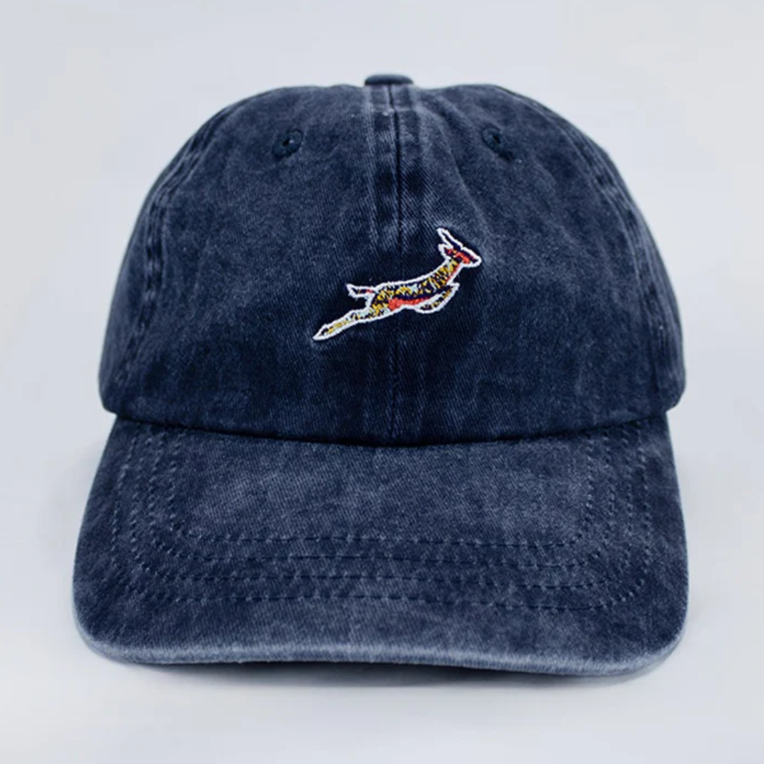 Springboks Pop Badge Dad Cap-Navy