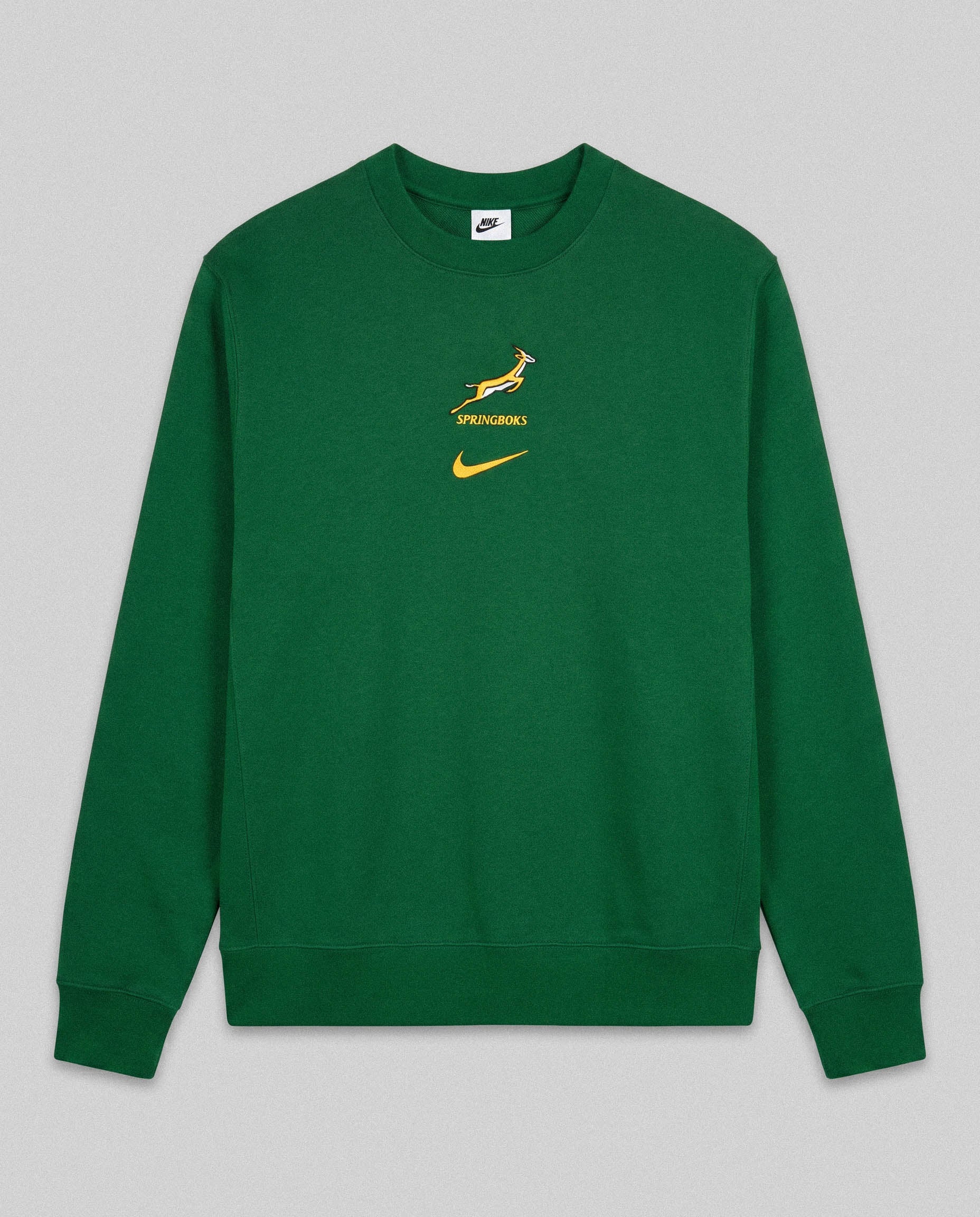 Springboks Nike Mens Crew Sweatshirt Gorge Green