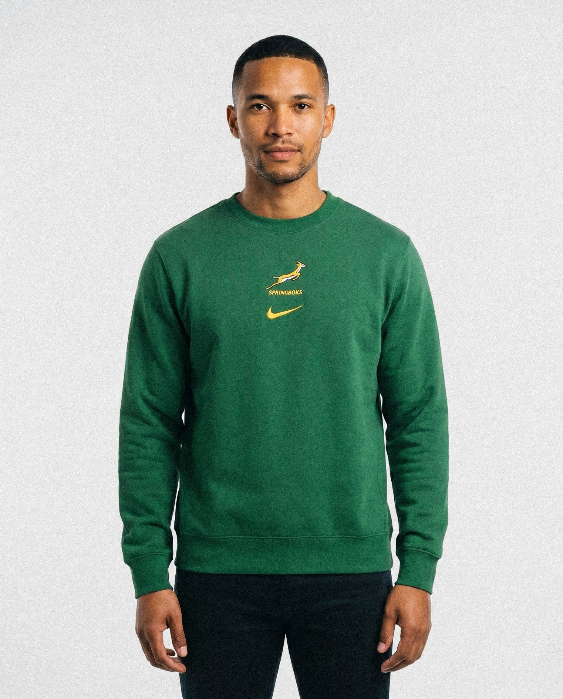 Springboks Nike Mens Crew Sweatshirt Gorge Green