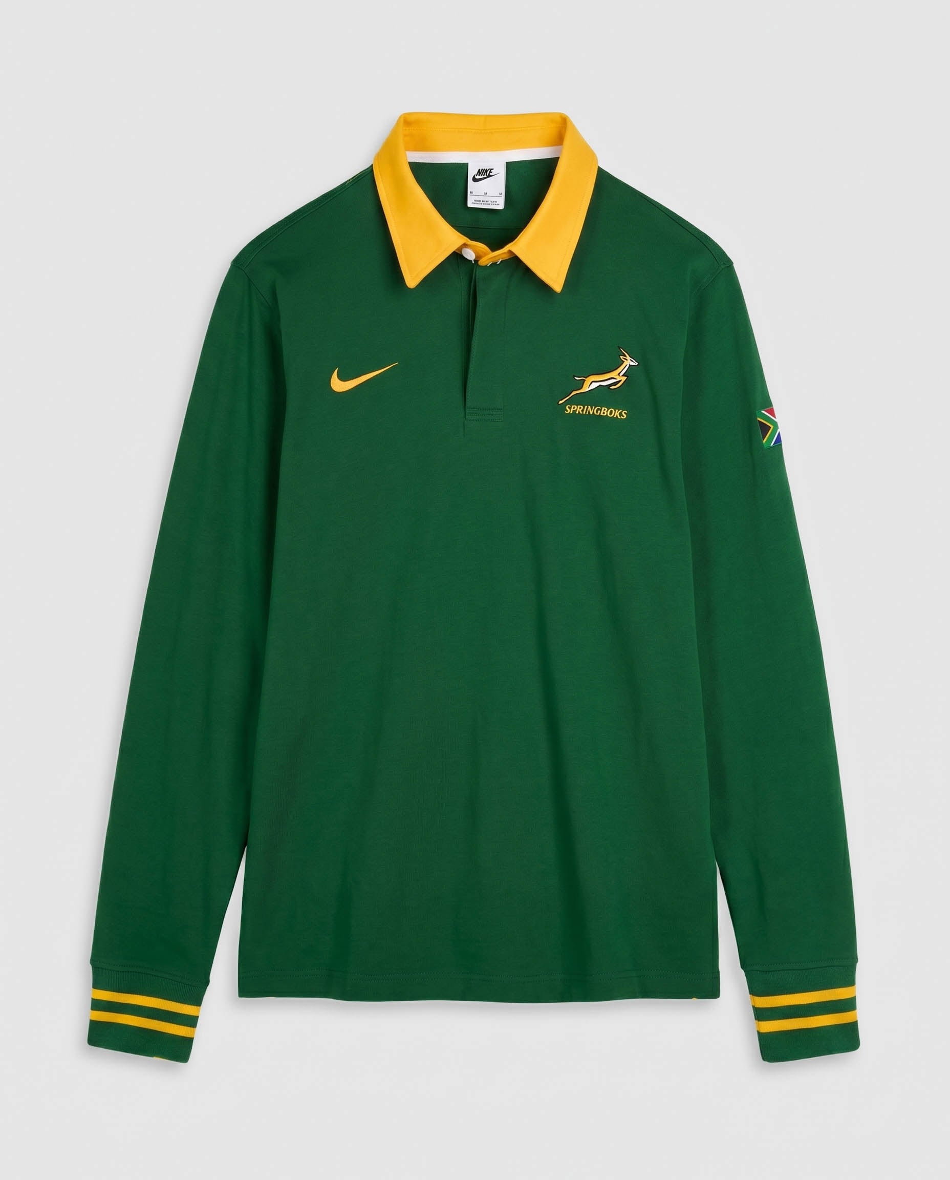 Springboks Nike Men's 26/27 Heritage Long Sleeve Home Jersey