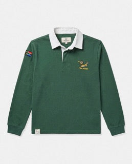 Springboks Kids LS Rugby Jersey Green
