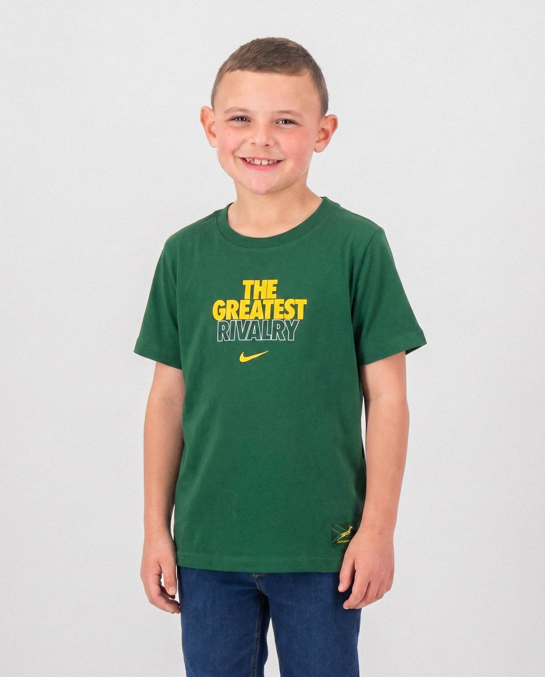 Springboks Nike Youth Rugby's Greatest Rivalry Tour Tee Gorge Green