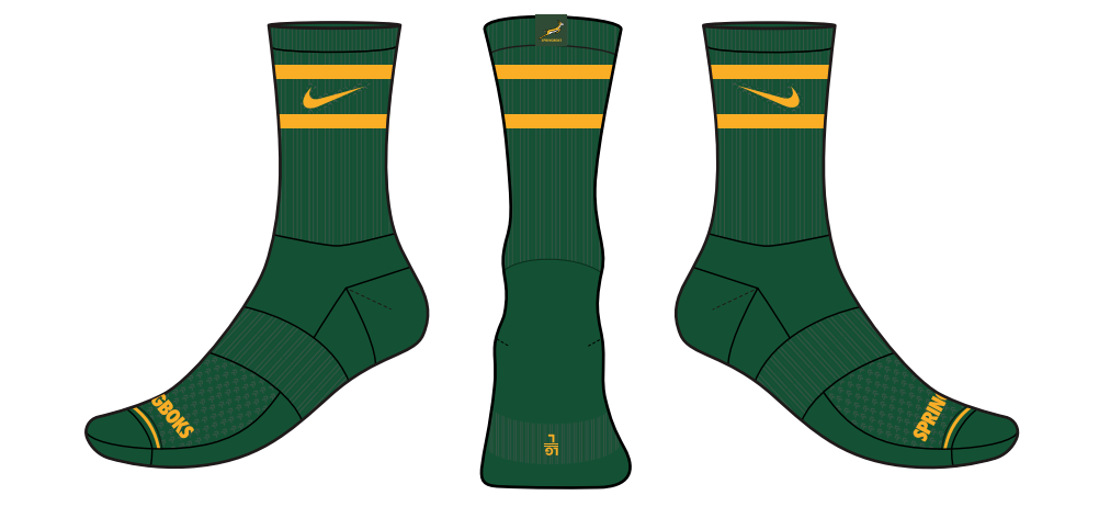 Springboks Nike Everyday Cushioned Socks 3 Pack Multi