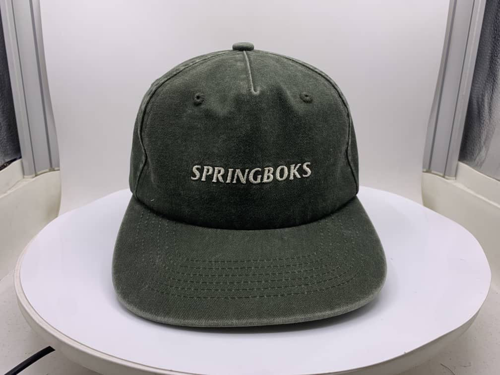 Springboks Satin Stitch Traditional Cap Green