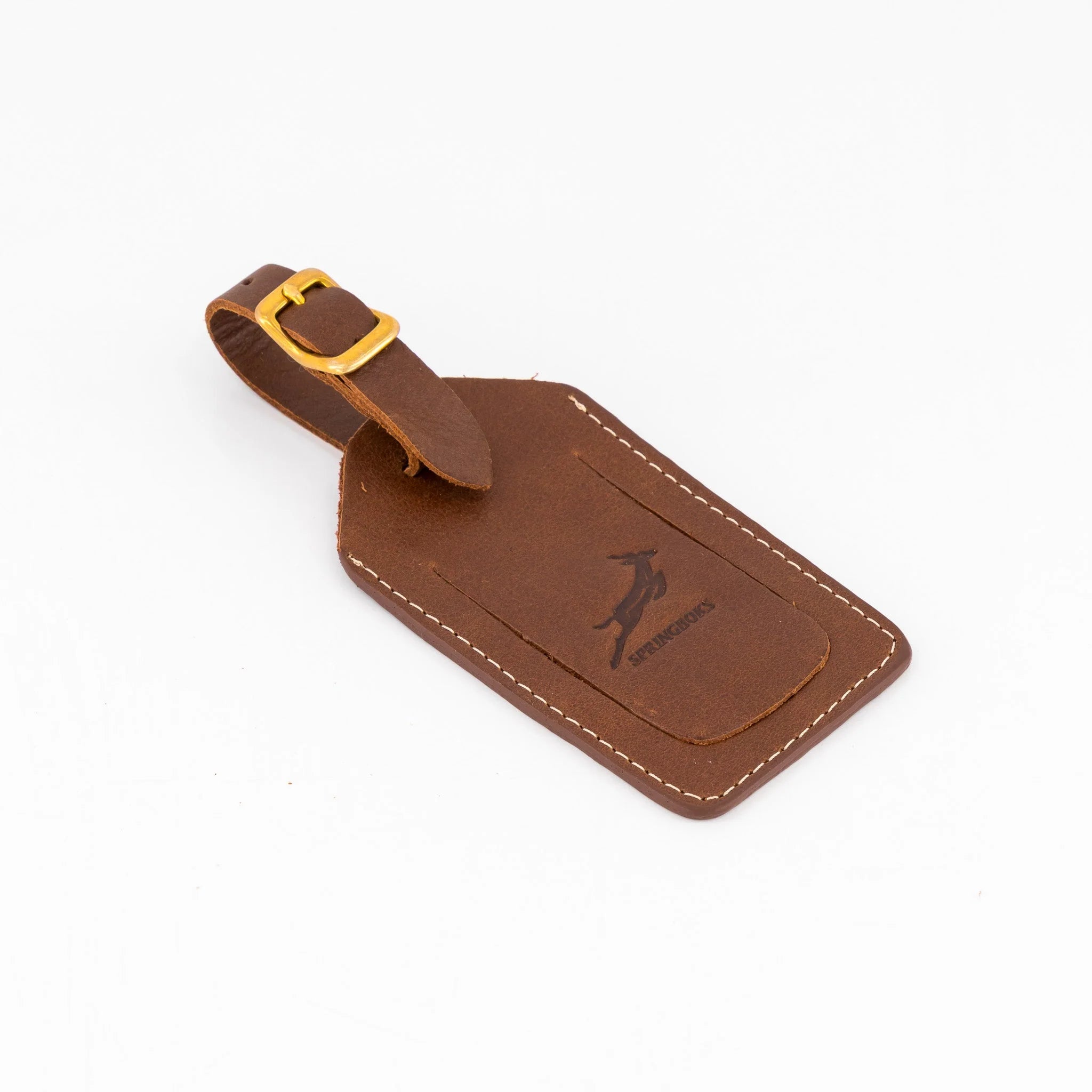 Springboks Accessories Leather Accessories Luggage Tag Emb Brown
