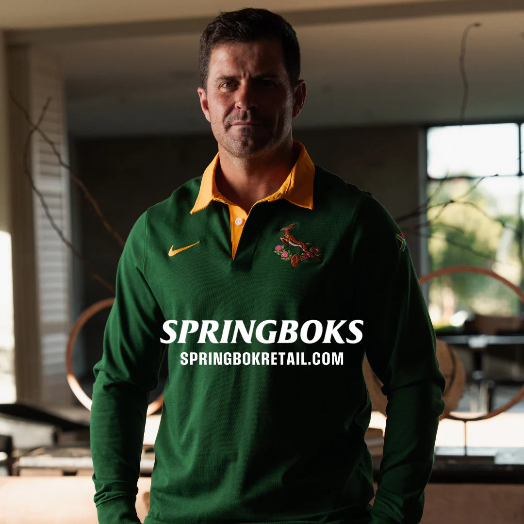 Springboks Nike Home Rugby Jersey - Springbok Green