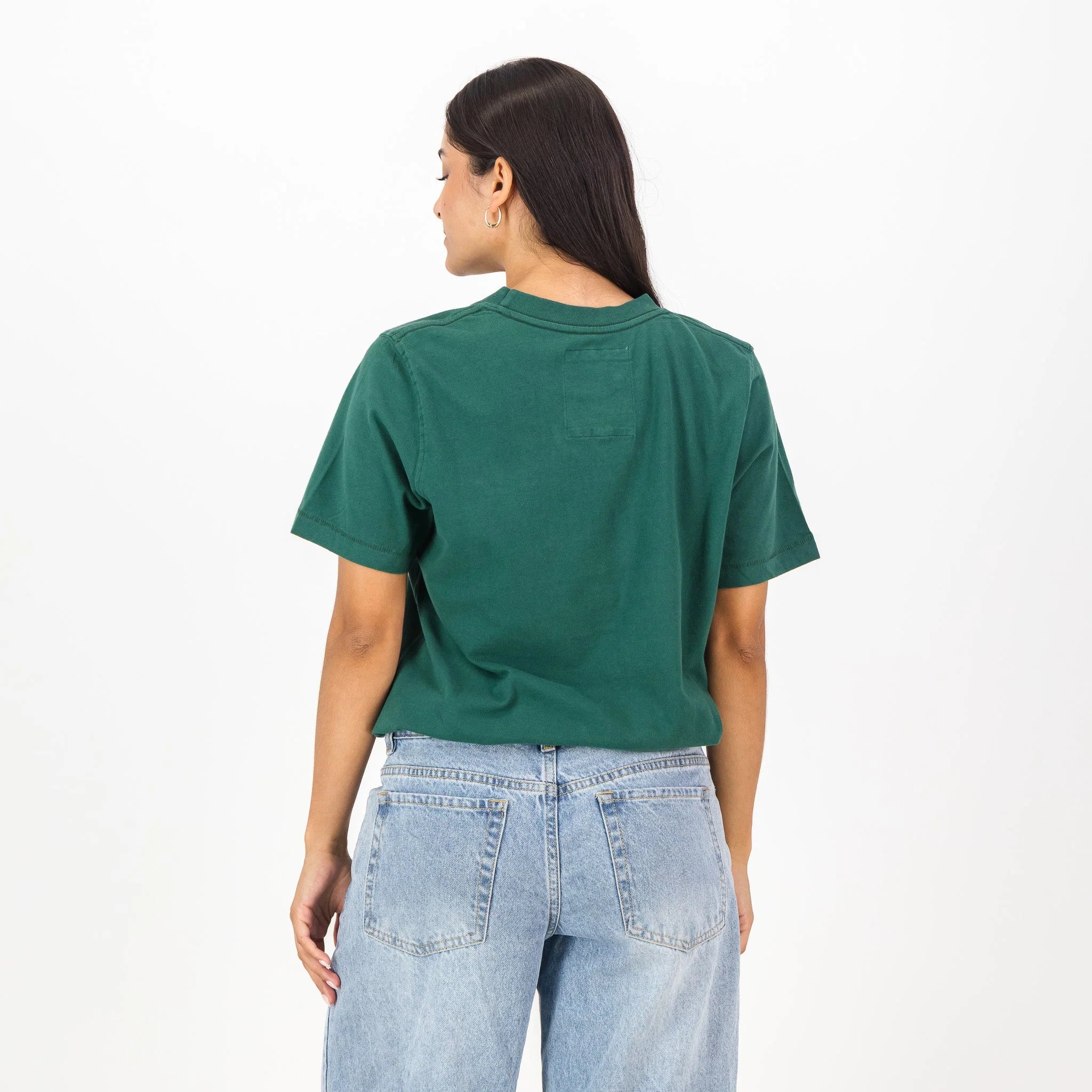 Springboks HS Sml Logo L Crew Tee-OS Green