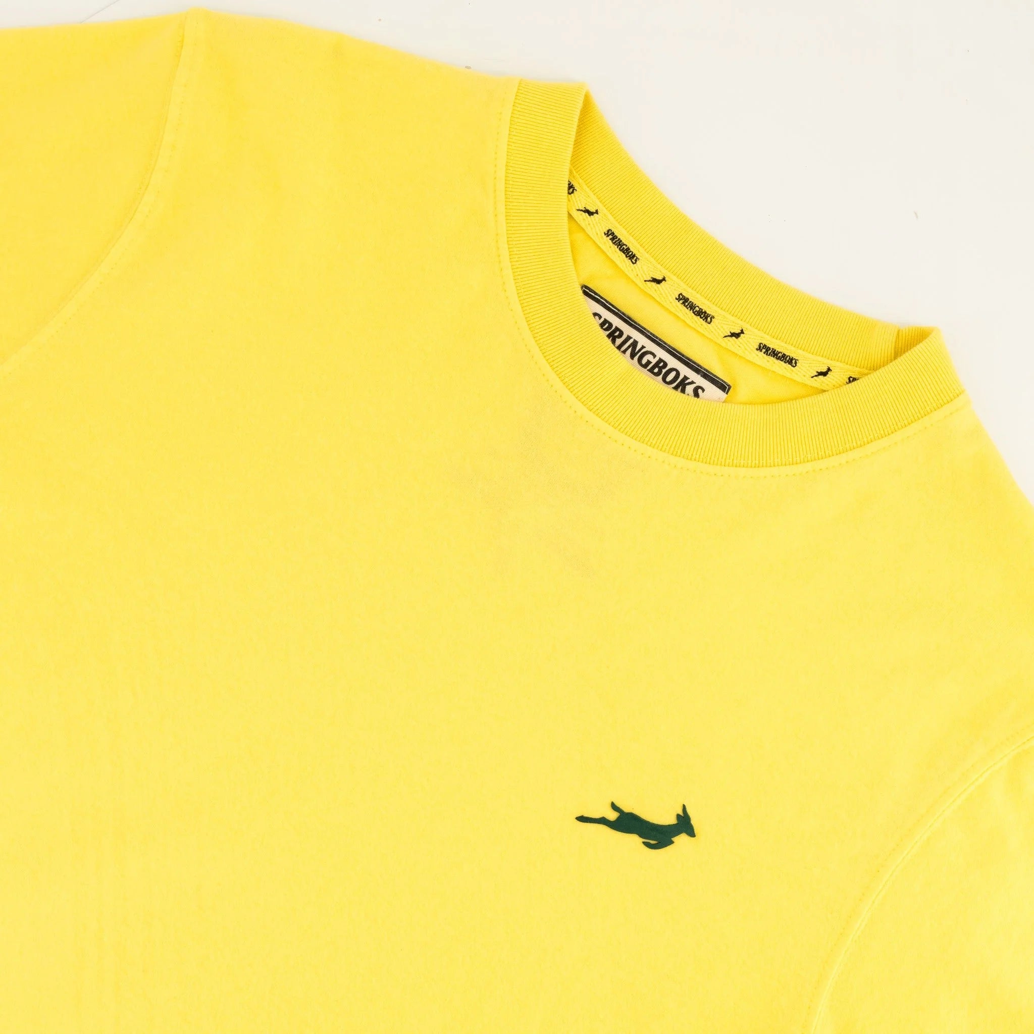 Springboks SML Bok HS Regular Crew Tee - Sunshine