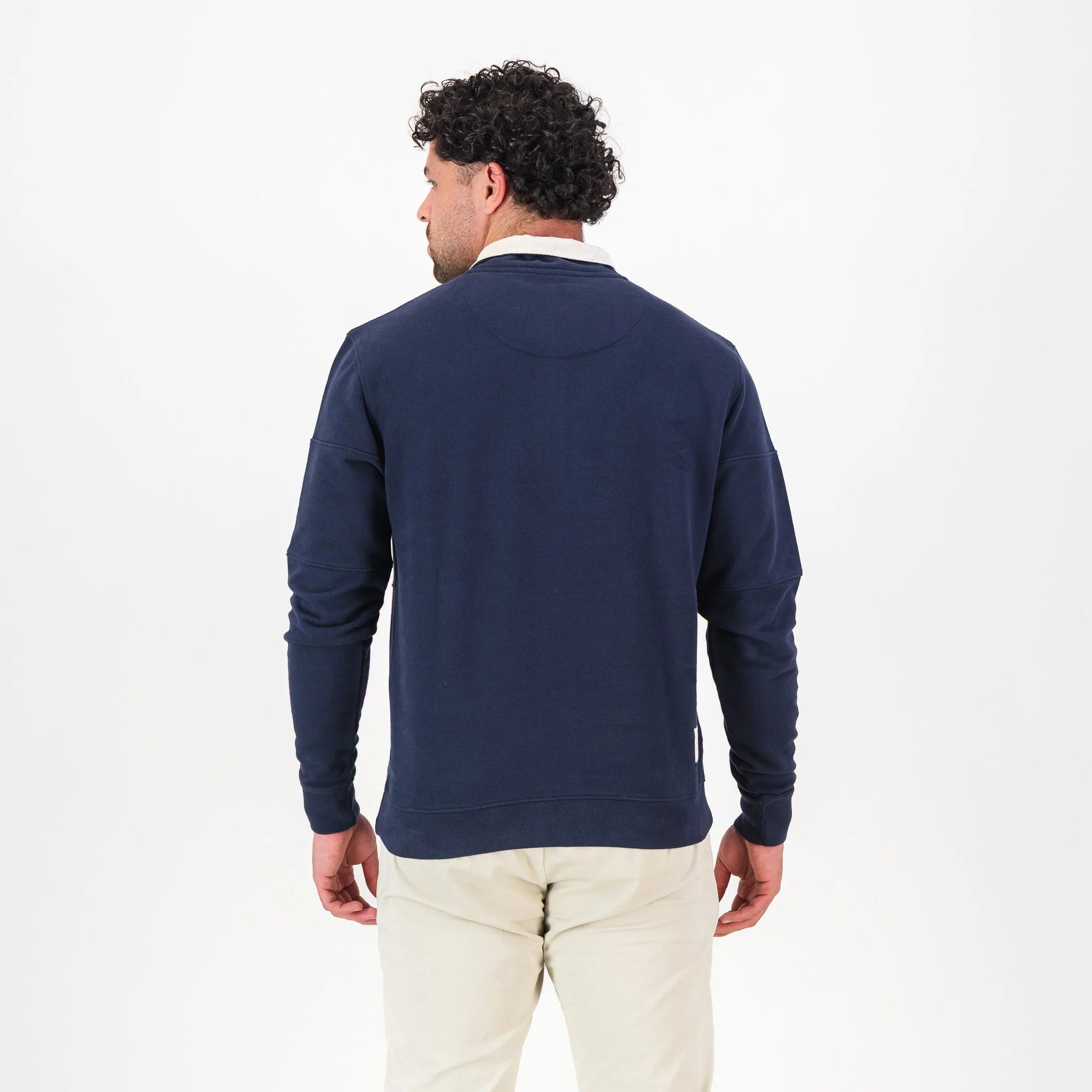 Springboks Word Quarter Zip Sweat-Navy