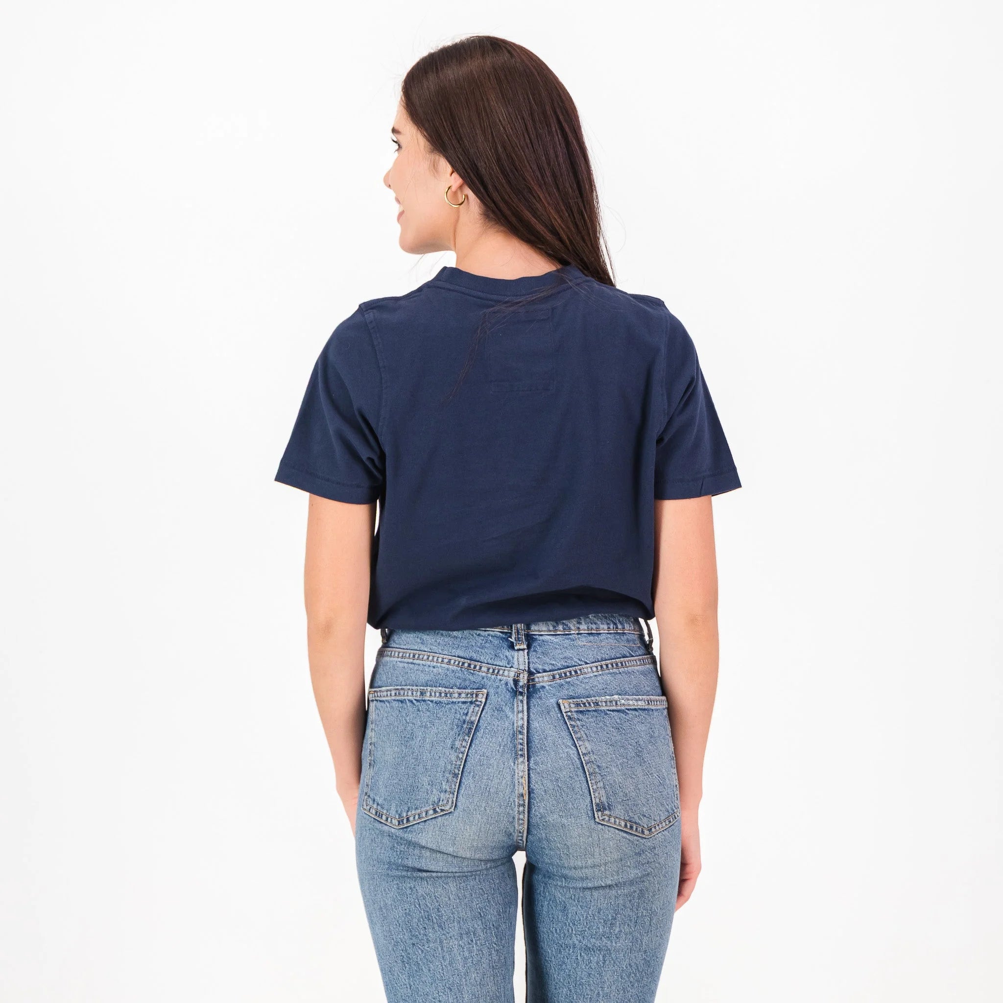Springboks LC Badge Ladies Crew Tee - Navy