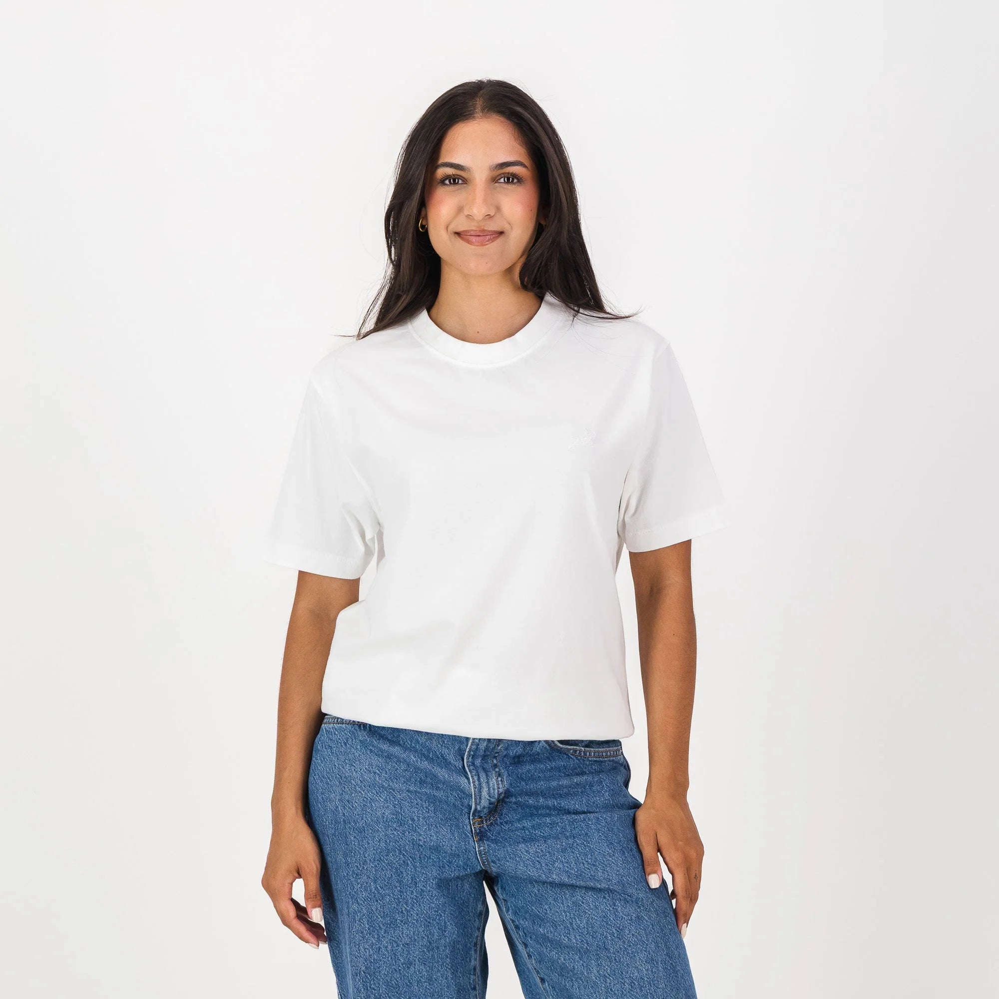 Springboks Tonal SML EMB Bok Crew Tee-White