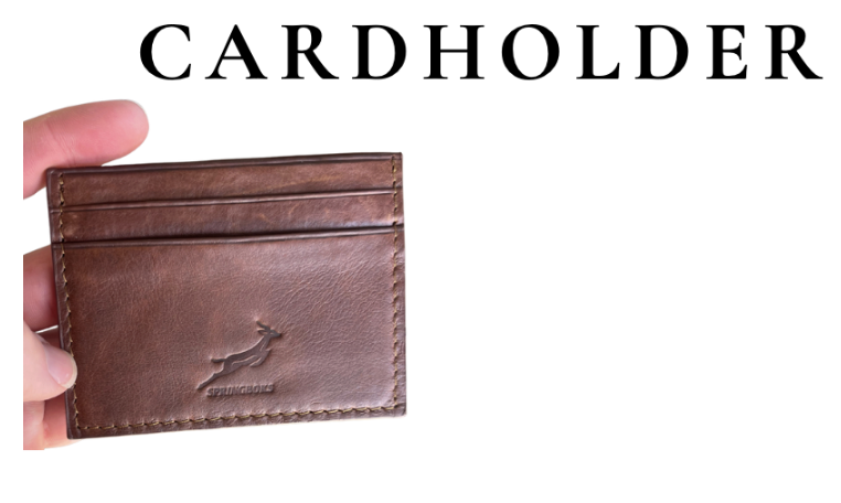 Springboks Accessories Leather Accessories Card Holder Emb Brown