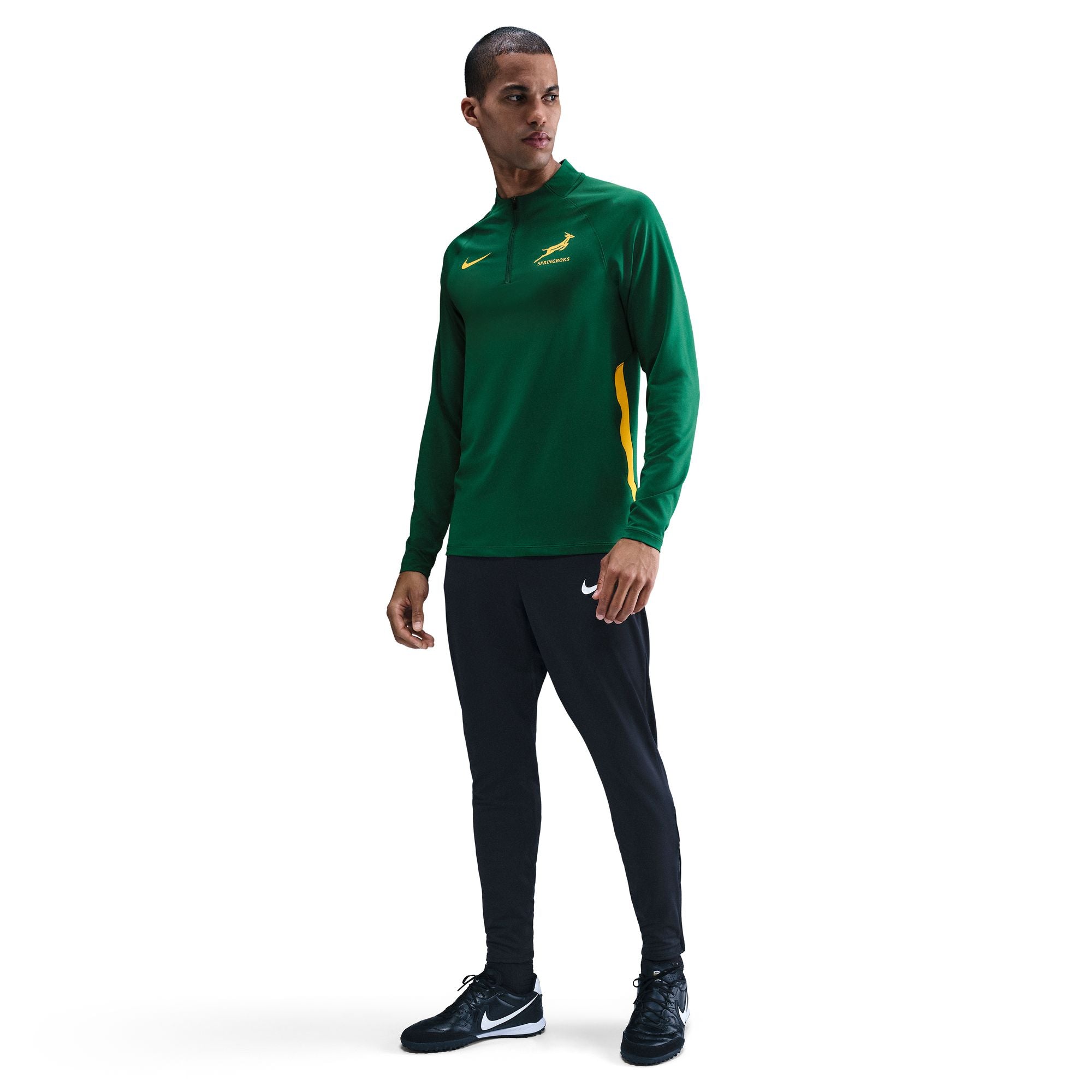 Springboks Nike Mens Training 1/4 Zip Top Gorge Green